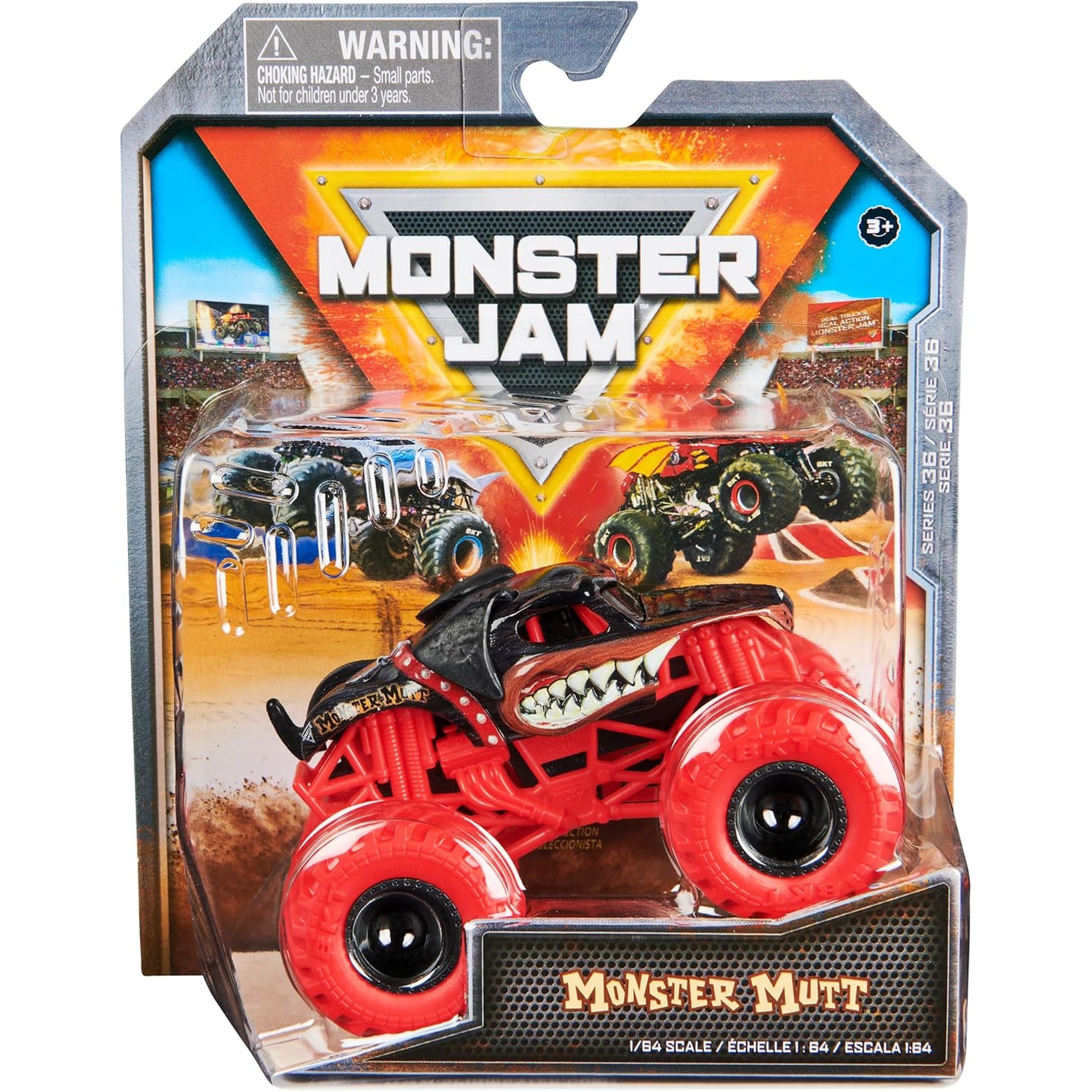 Hot! Monster Jam 1:64 Scale Rottweiler Monster Truck - Series 36