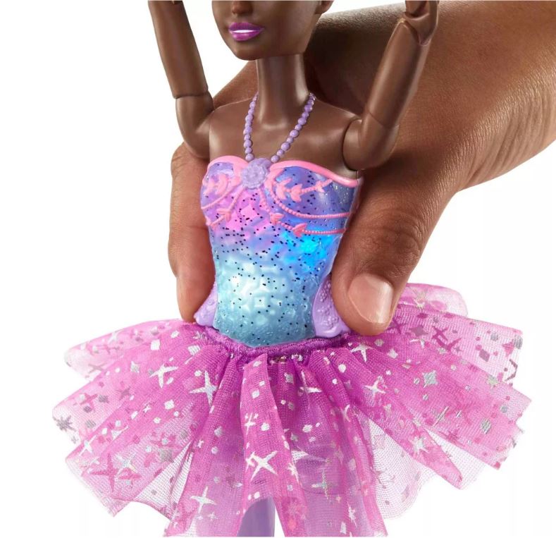 Hot Sale! Barbie Dreamtopia Light-up Brown Hair Ballerina Doll for Fairytale Lovers