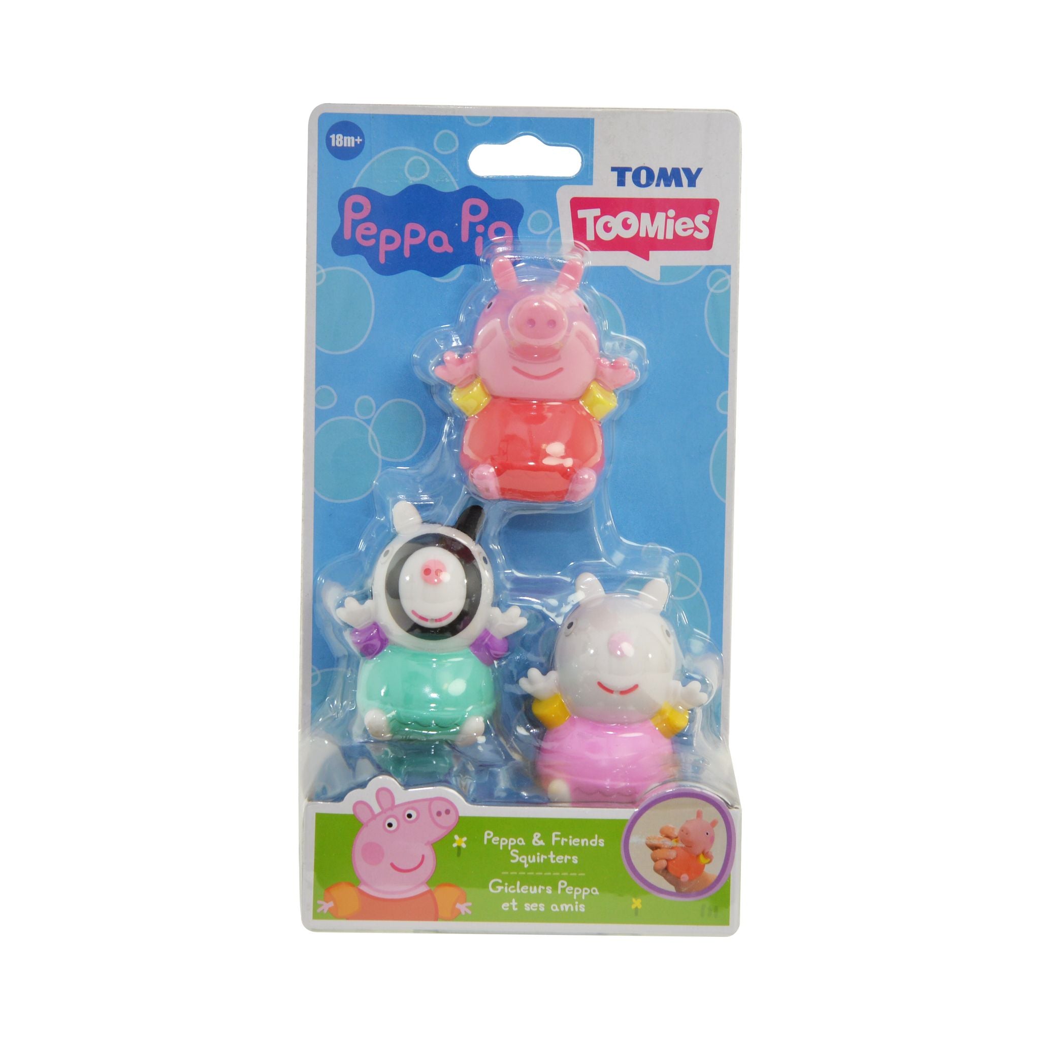 TOMY Toomies 3-Pack Peppa Pig Water Squirters - Peppa and Friends Toys