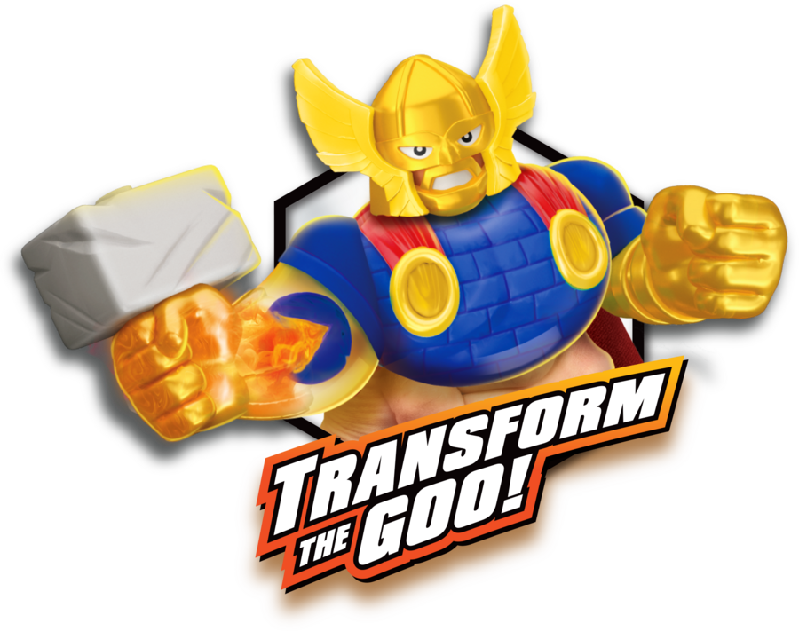 Hot! Heroes Of Goo Jit Zu Marvel S8 - Battle Attack Thor Hero Pack
