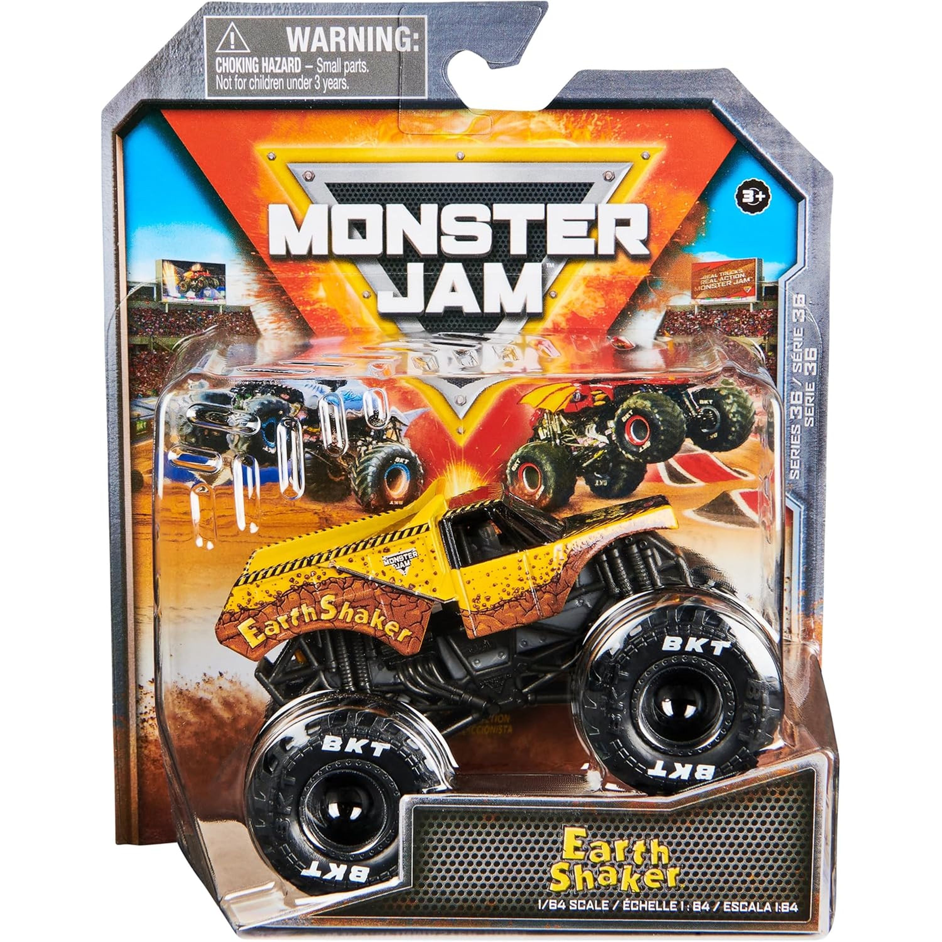 Hot! Monster Jam 1:64 Scale Die - Cast Monster Truck Series 36 Earth Shaker