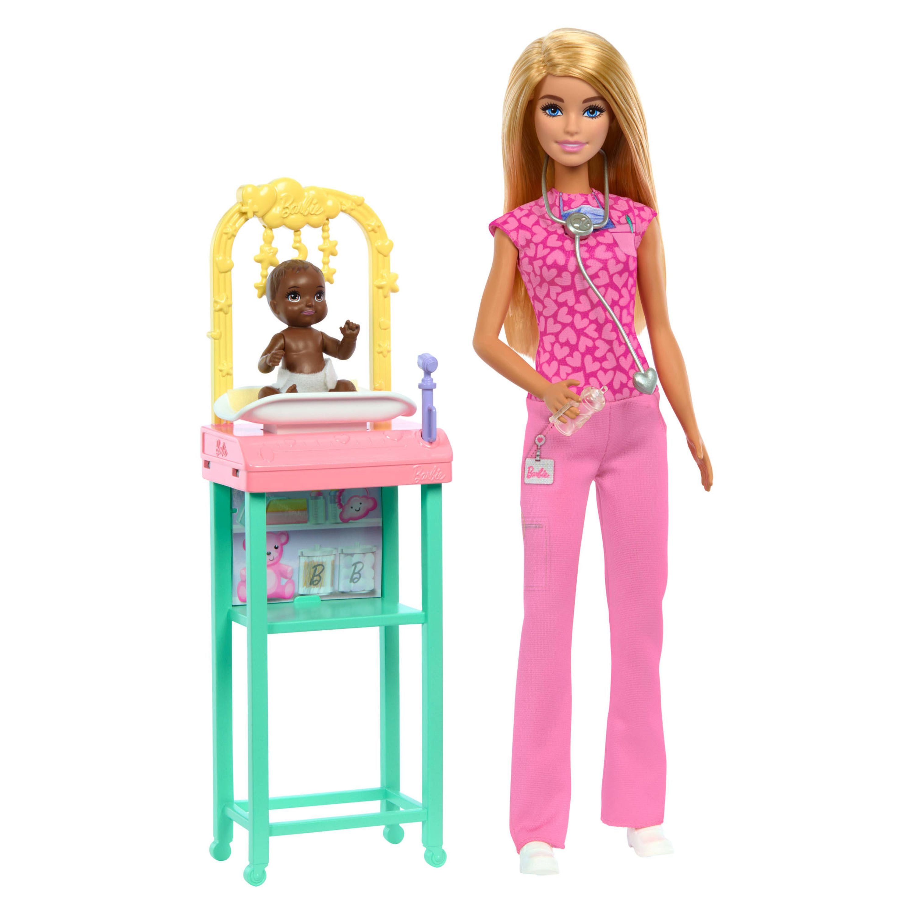 Barbie Blonde Baby Doctor Doll Playset - Inspiring Career Exploration