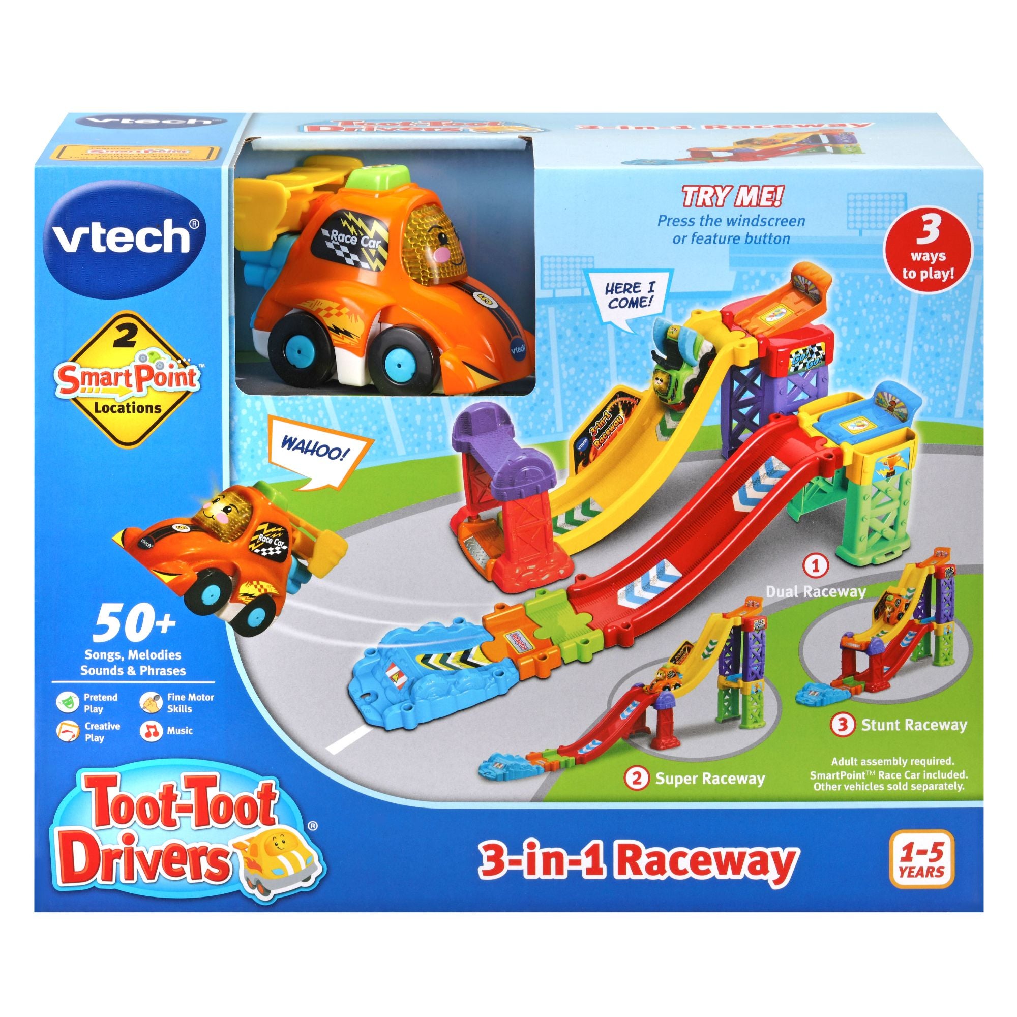 Hot Deal! VTech Toot - Toot Drivers 3 - in - 1 Interactive Raceway for Kids Aged 1 - 5