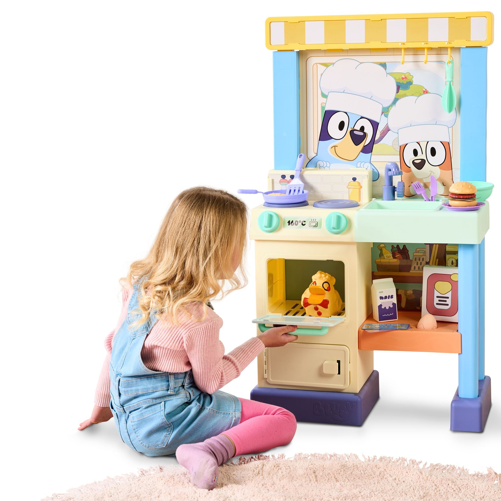 Hot Sale! Bluey Series 11 Deluxe Bake With Me Kitchen Playset for Toddlers