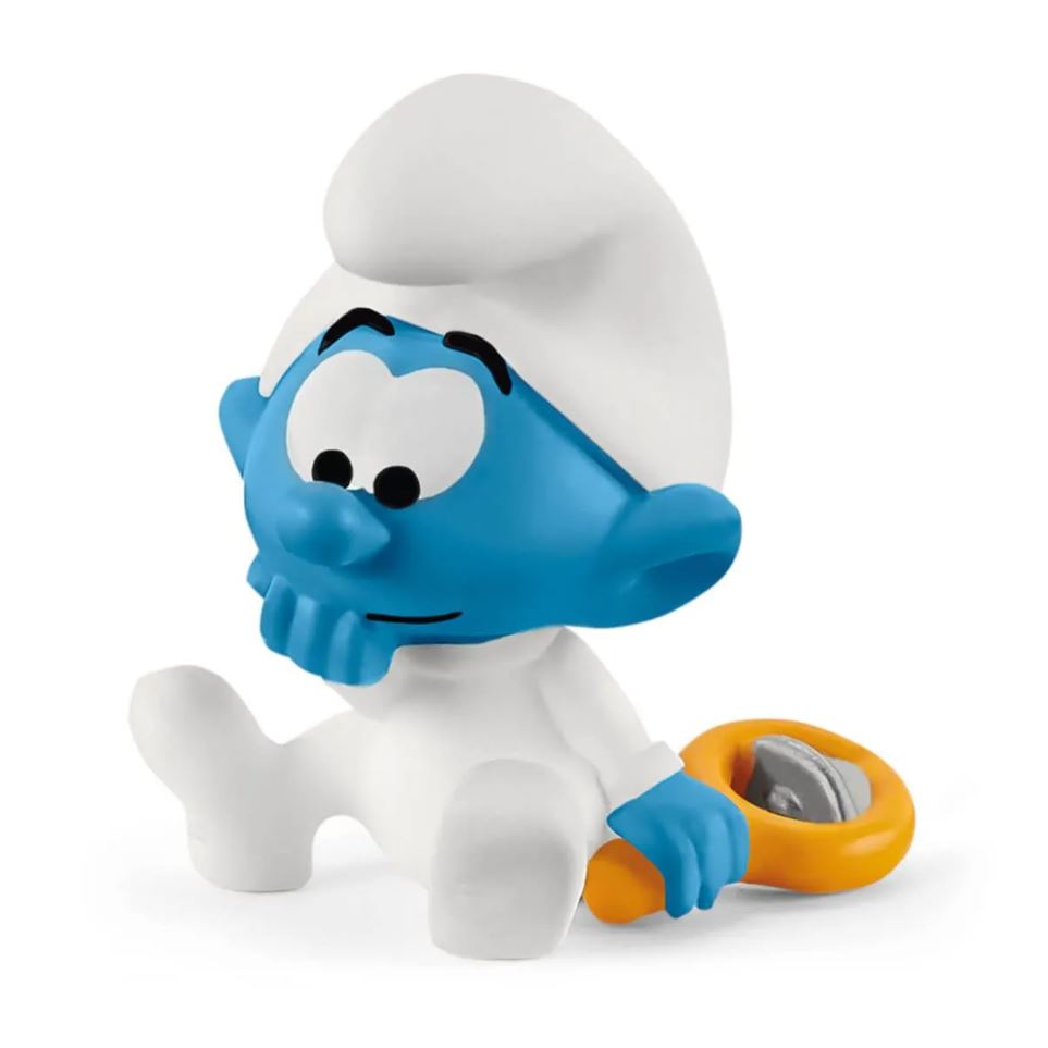 Schleich Adorable Baby Smurf Toy with Energetic Rattle