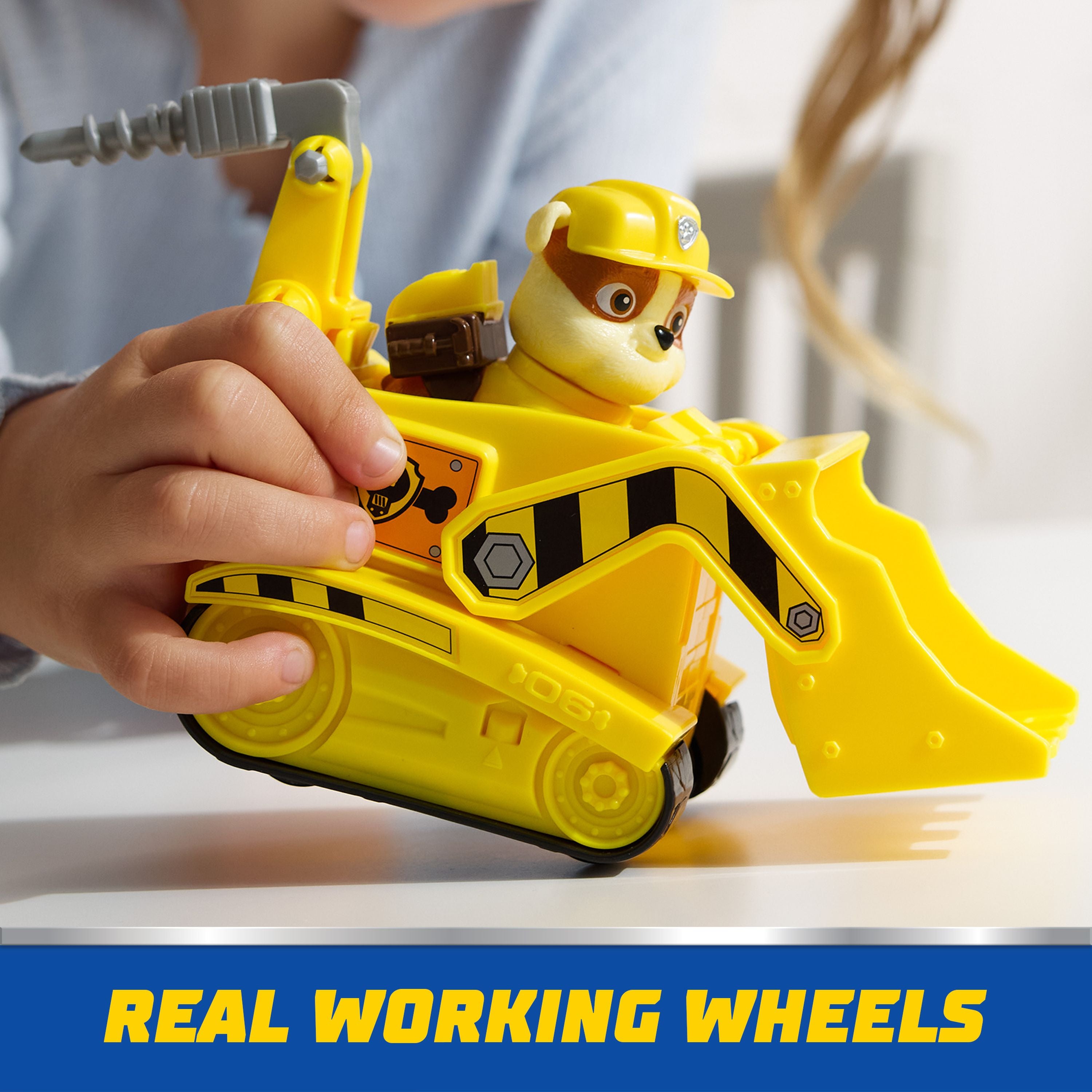 Hot Sale! PAW Patrol Basic Bulldozer Rescue Vehicle with Rubble Figure