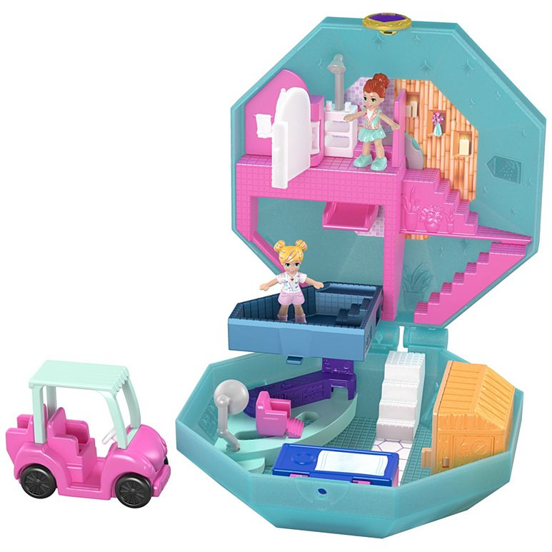 Hot Sale! Polly Pocket Big Pocket World Spa Compact with Pampering Perfume Feature