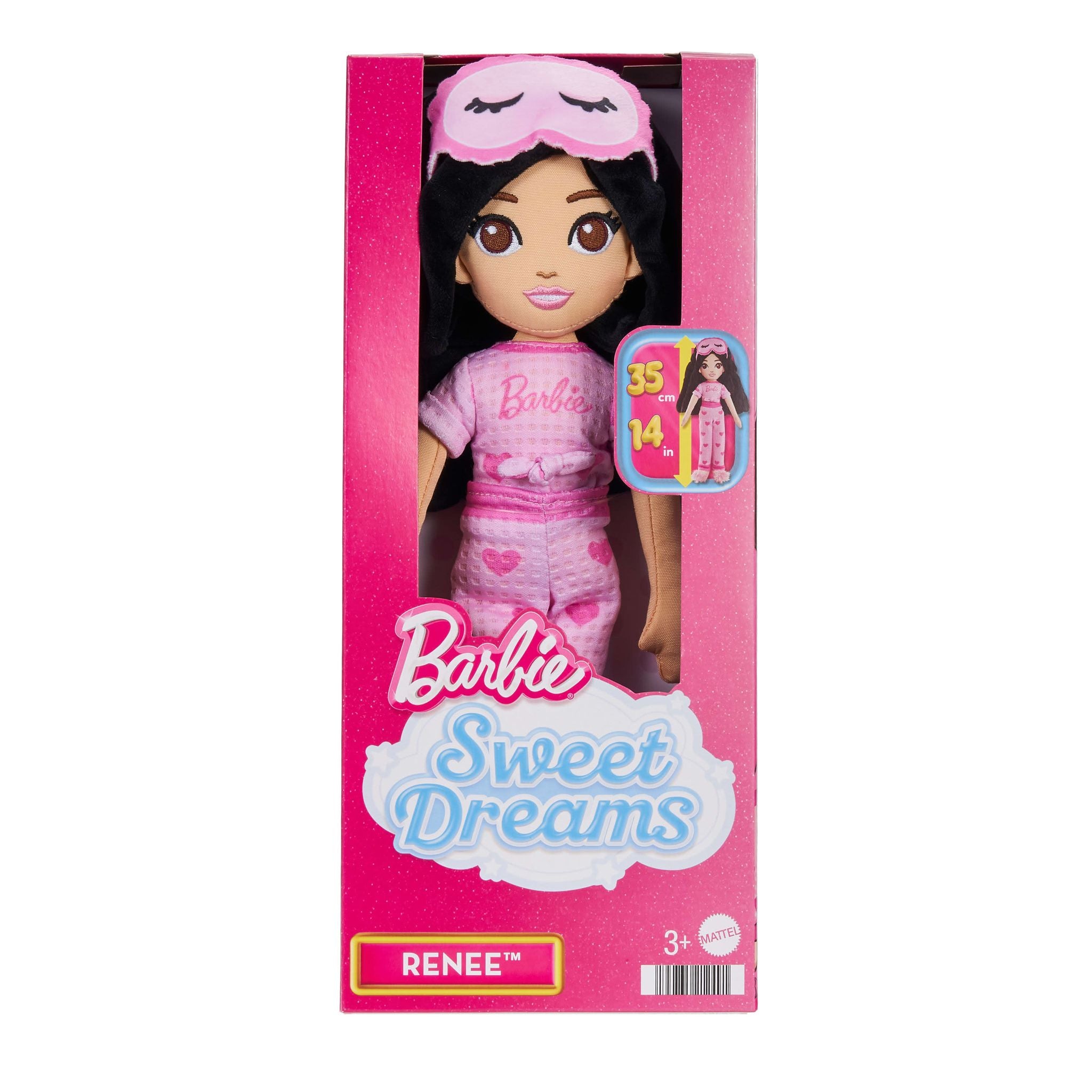 Hot! Barbie Sweet Dreams Renee Plush Doll