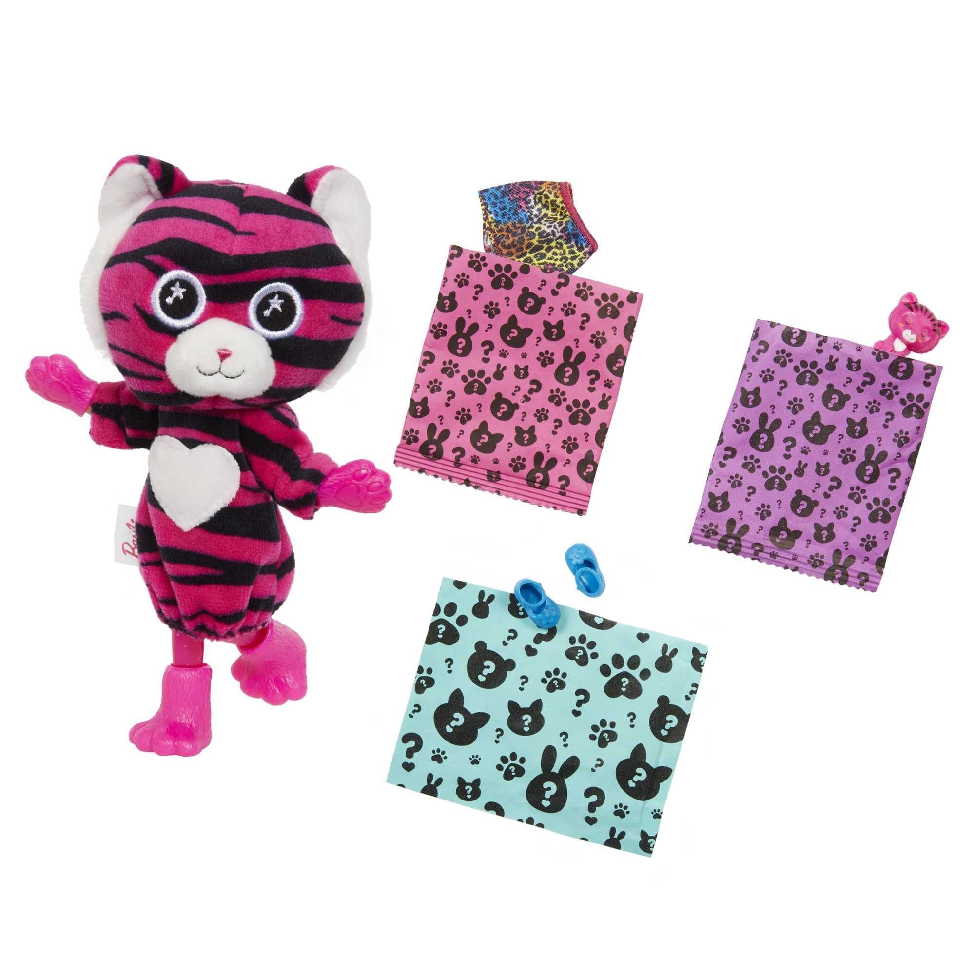 Hot! Barbie Cutie Reveal Jungle Chelsea Tiger Doll with 7 Surprises