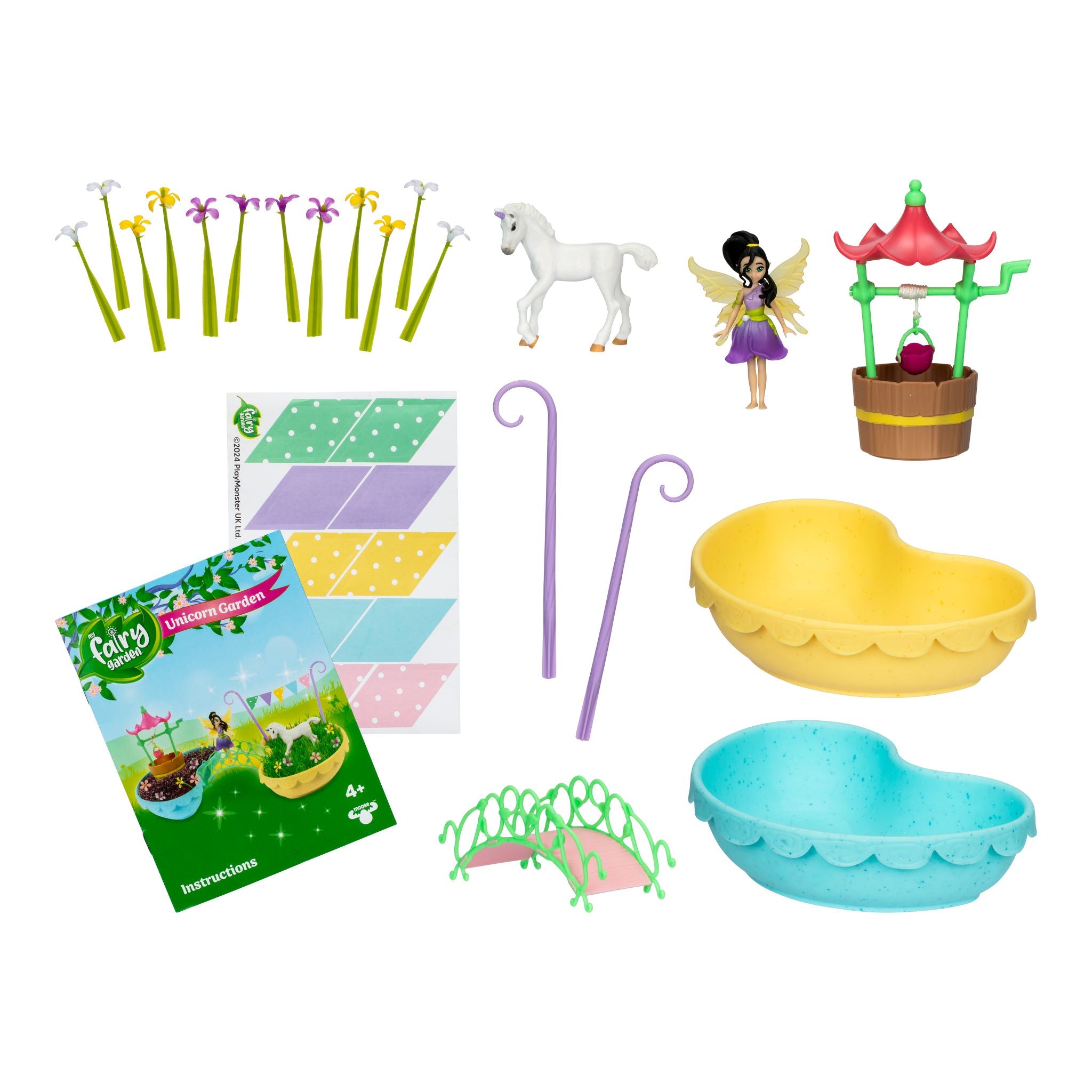 Enchanting Fairy Unicorn Garden Set with Friends for Kids