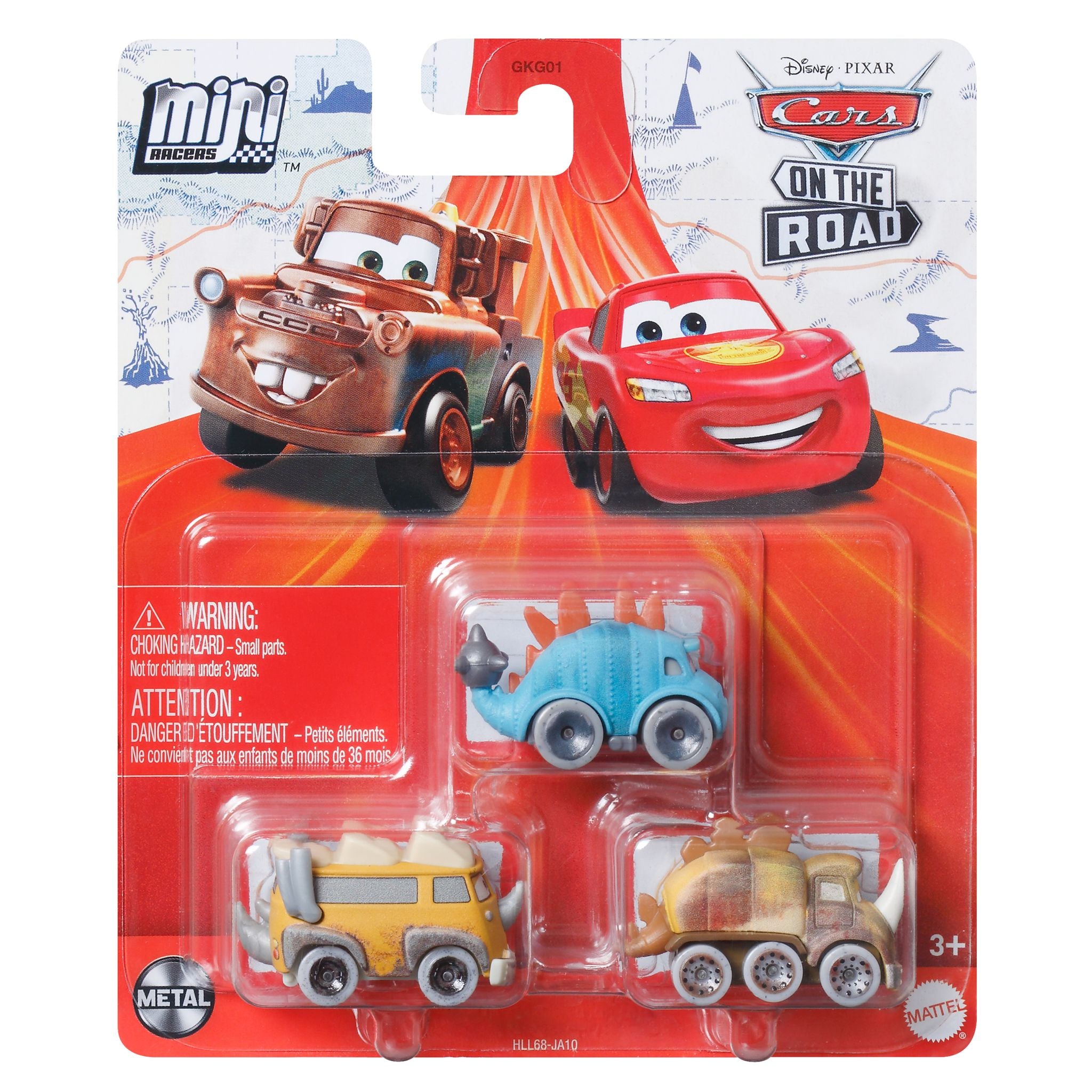 Hot Deal! Disney Pixar Cars Mini Die - Cast Dino Racers 3 - Pack for Collectors