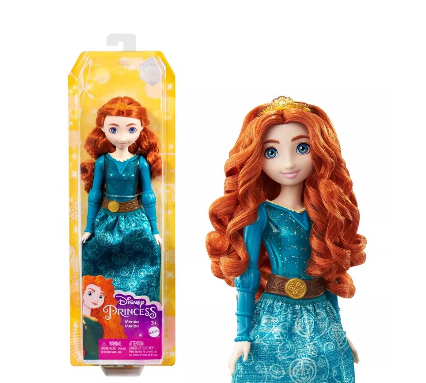 Hot Sale! Disney Princess Merida Posable Fashion Doll with Accessories