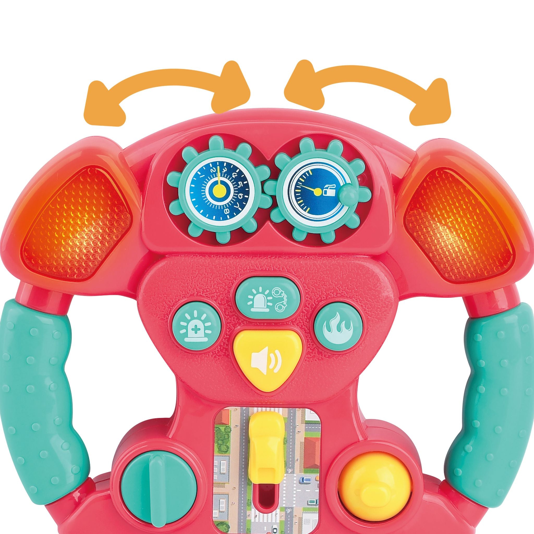 Playgo Toys' Light - Sound Off To The Rescue Steering Wheel for Little Ones