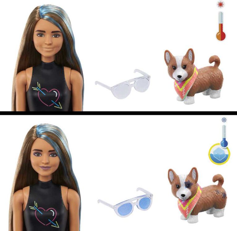 Barbie Totally Neon Tie - Dye Blue Colour Reveal Fashion Set