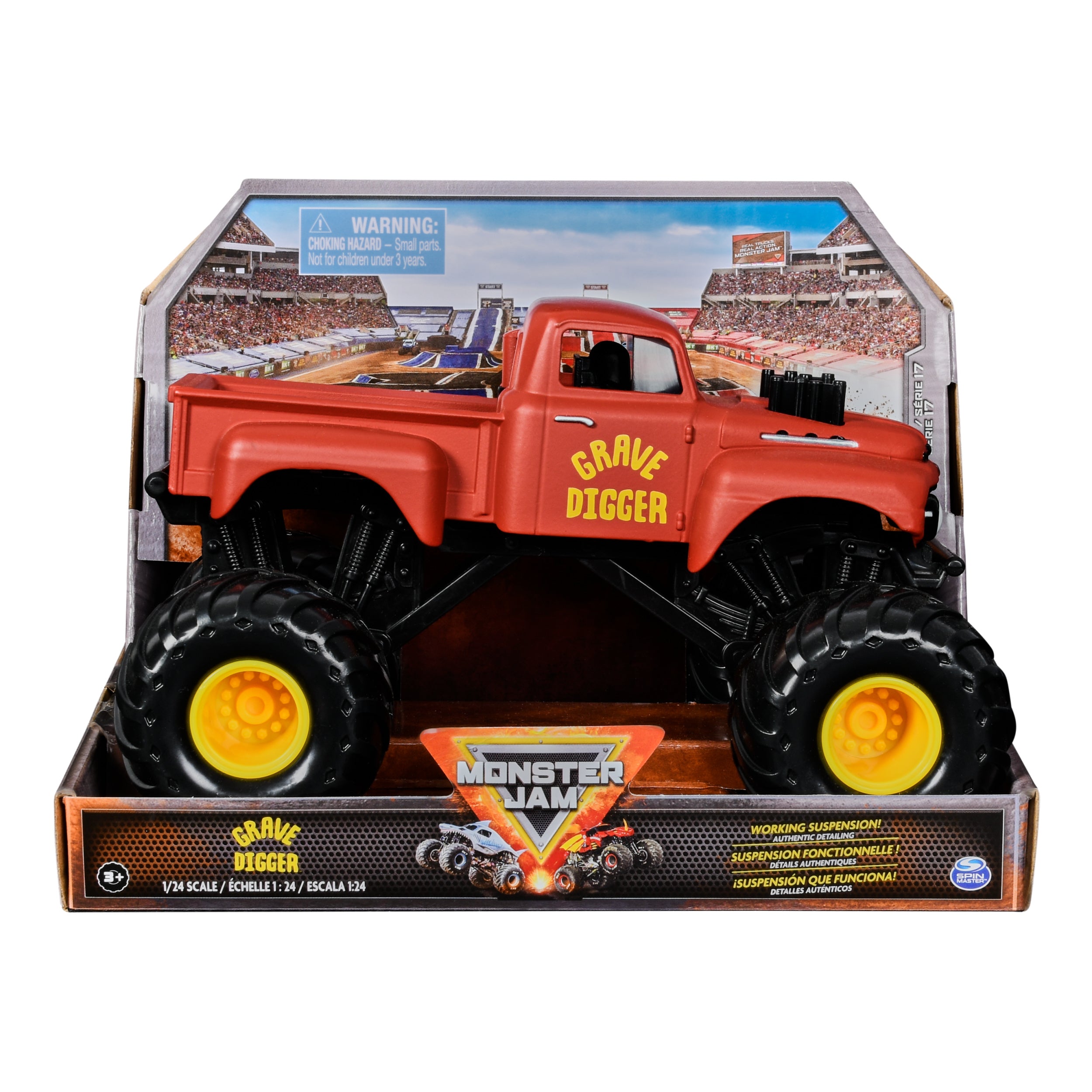 Hot Sale! 1:24 Scale Monster Truck Series 17 Grave Digger from Monster Jam