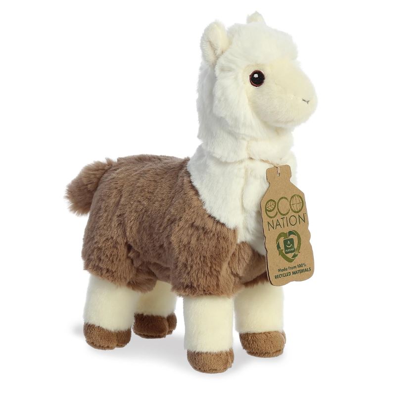 Aurora Eco Nation Alpaca Two - Tone Soft Plush, Great for Cuddling
