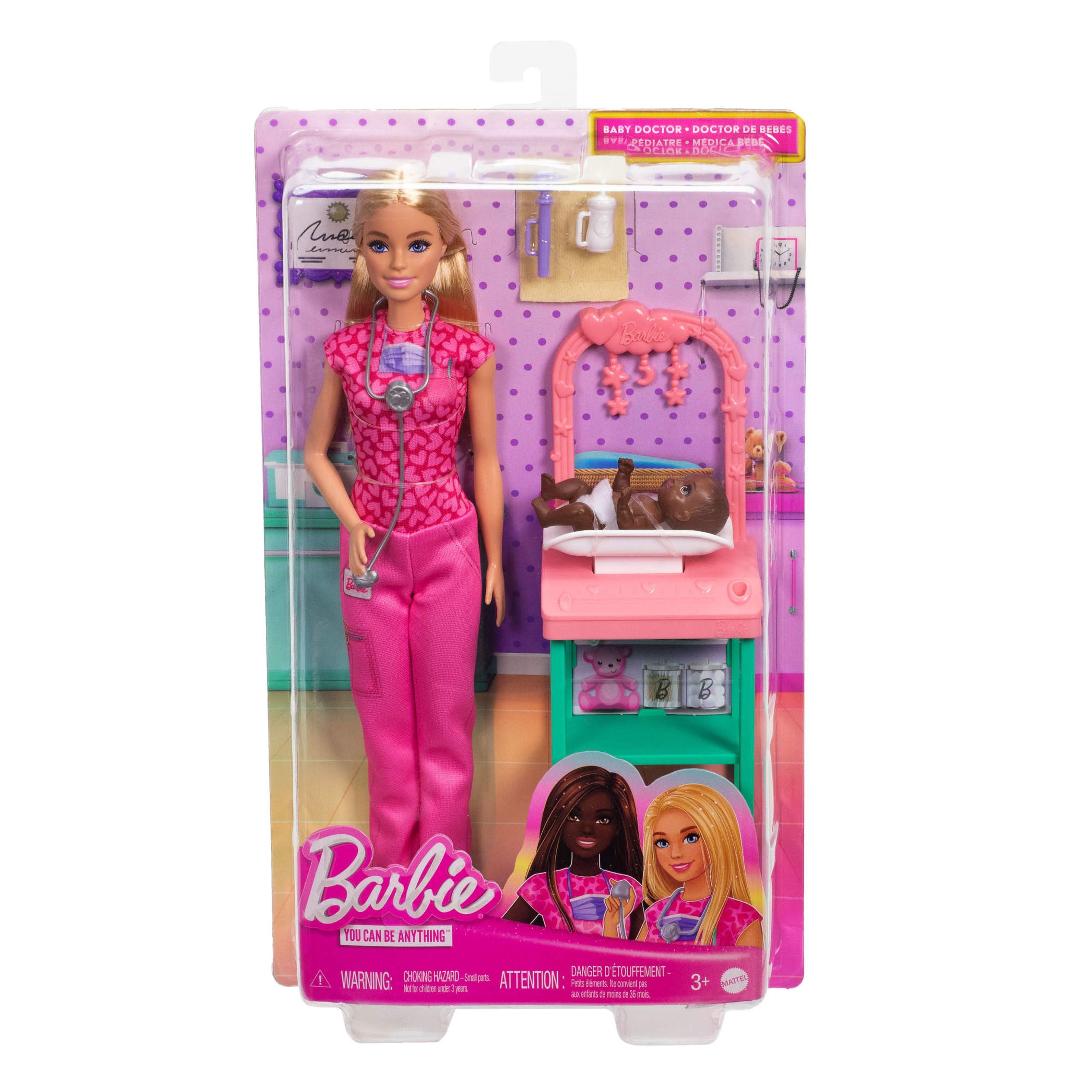 Barbie Blonde Baby Doctor Doll Playset - Inspiring Career Exploration