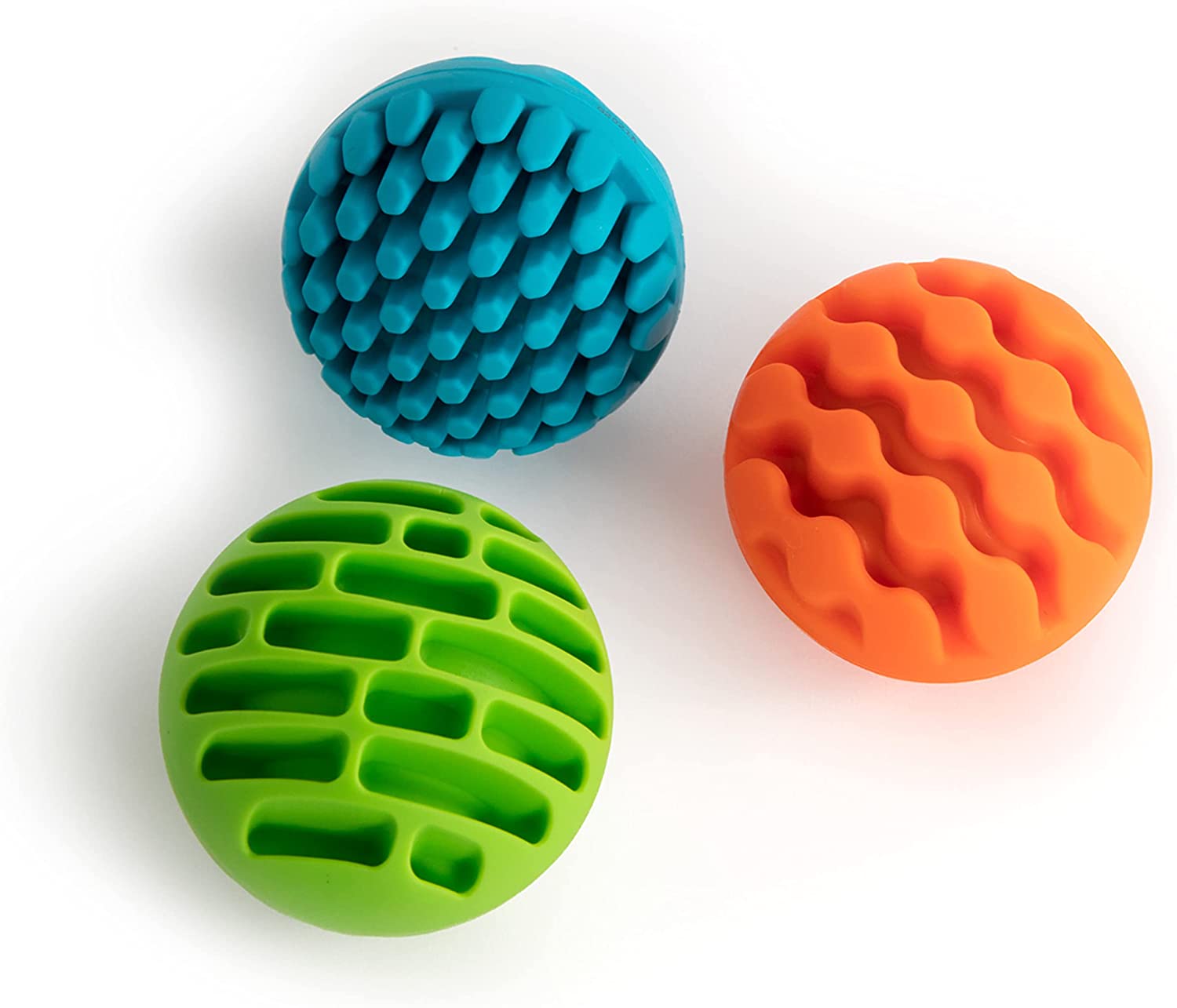 Hot Sale! Fat Brain Toys' Sensory Rollers - Set of 3 High - Quality Silicone Spheres