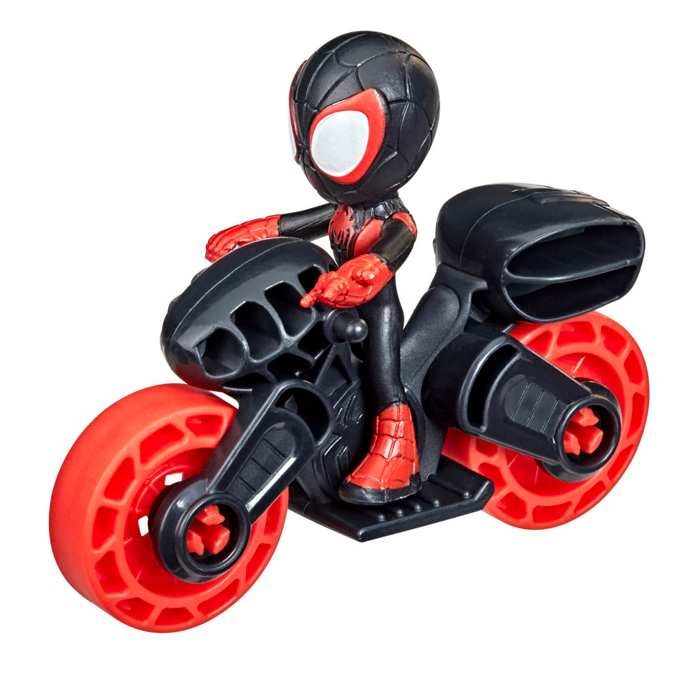 Marvel's Spidey and His Amazing Friends - Miles & Cool Motorcycle Toy Set