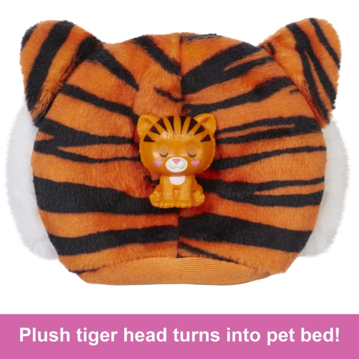 Hot Deal! Barbie Cutie Reveal Jungle Series Tiger Plush Doll with 10 Surprises