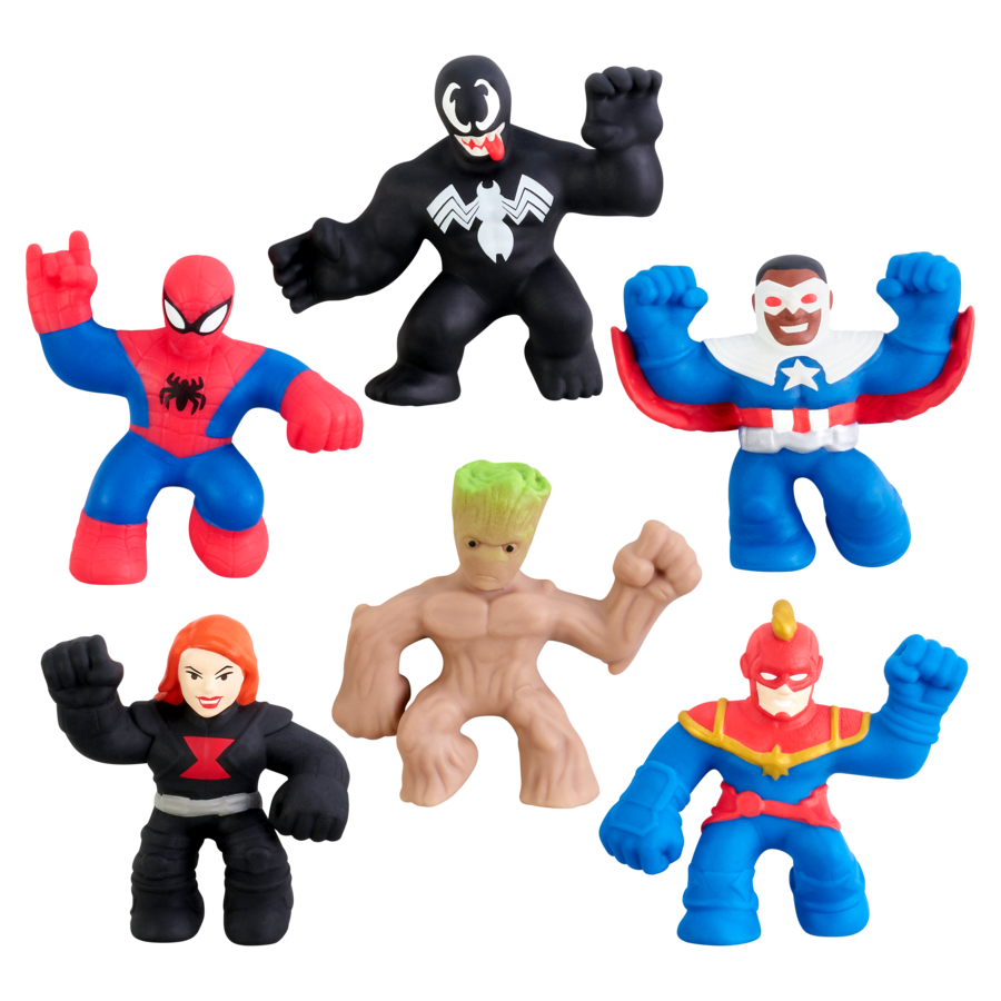 Hot Deal! Marvel S5 Heroes Of Goo Jit Zu Mini Figures Mega 6 - Pack
