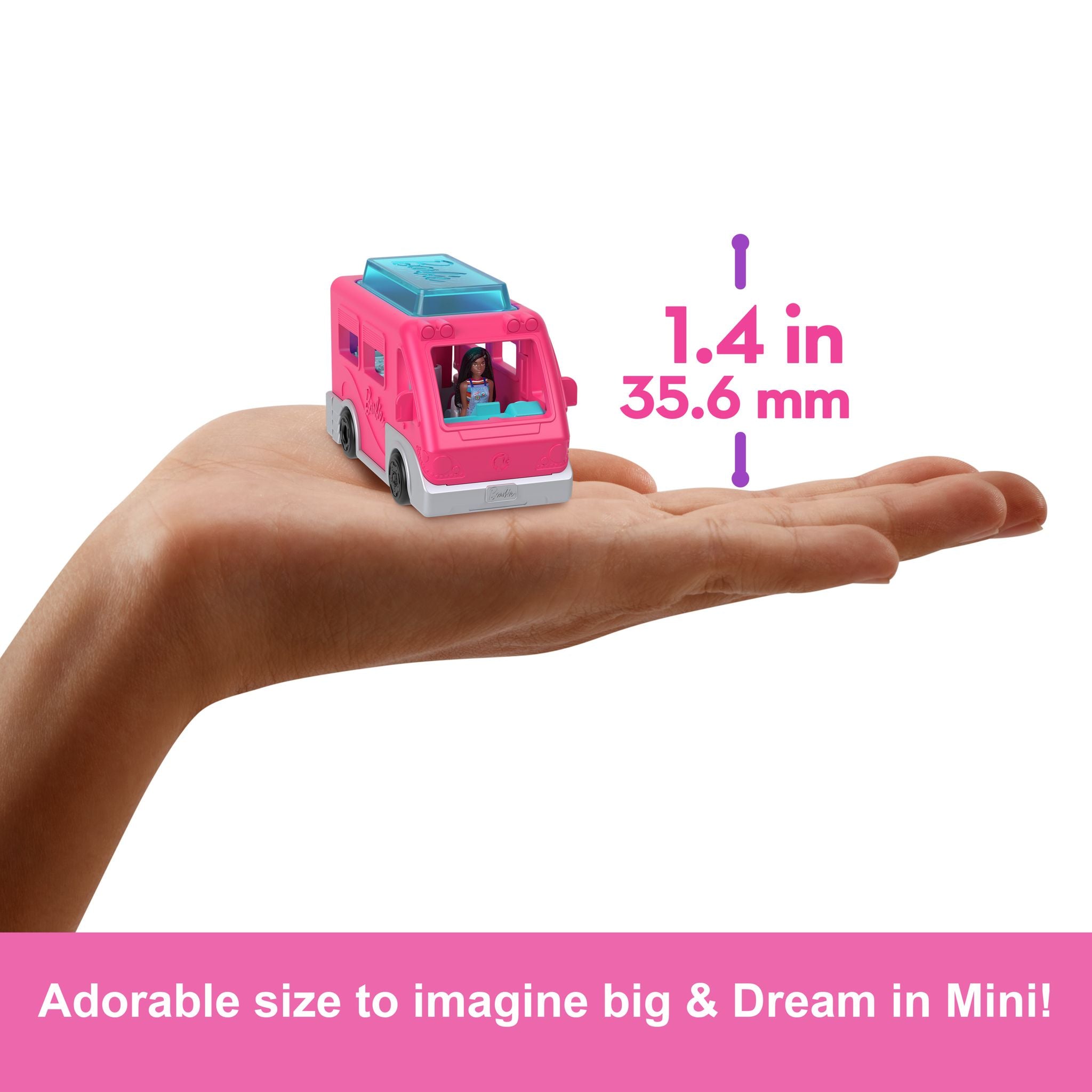 Barbie Mini Barbieland Color - Changing Dream Camper Set for Young Fans