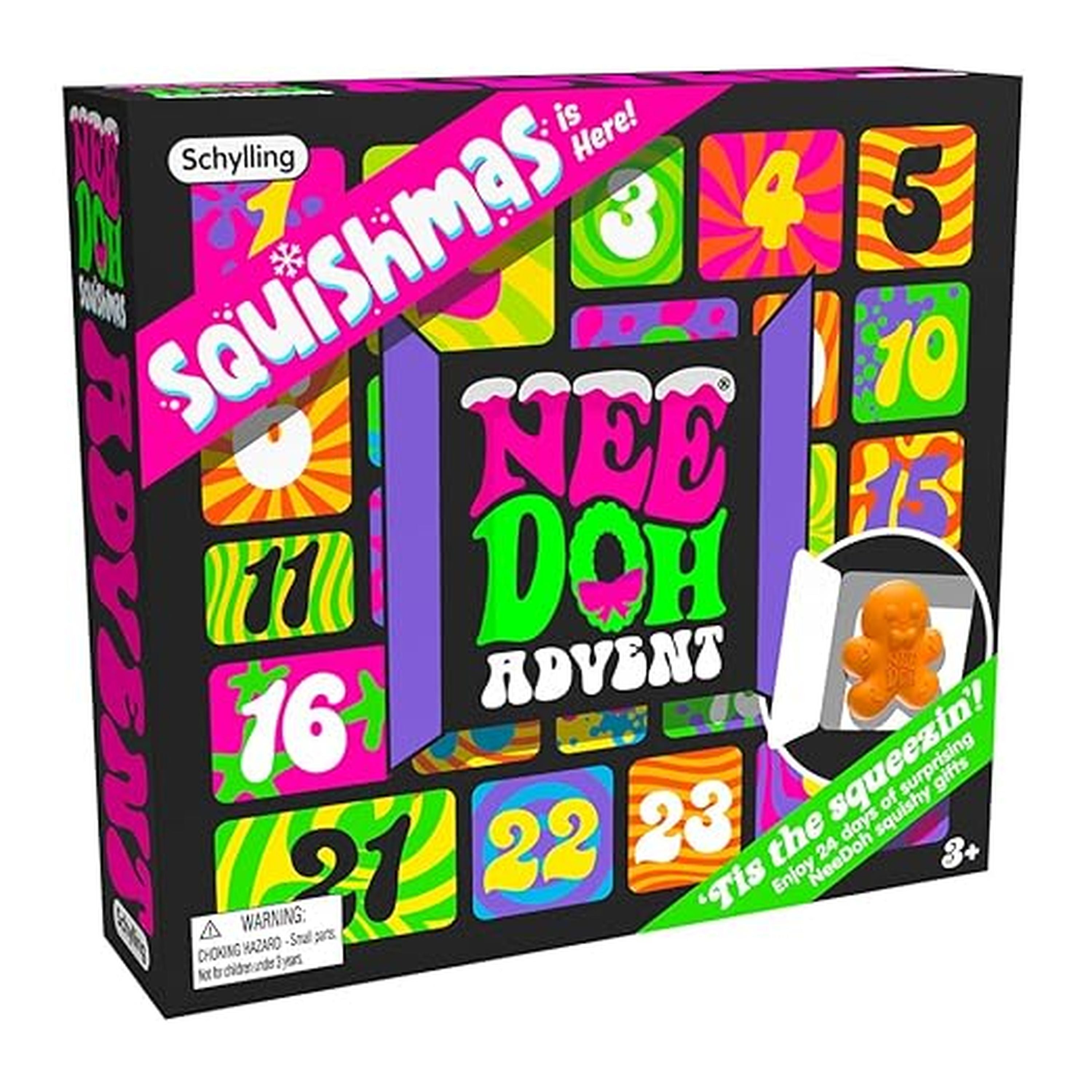 Schylling NeeDoh Squishmas Advent Calendar: 24 Surprising Fidget Gifts
