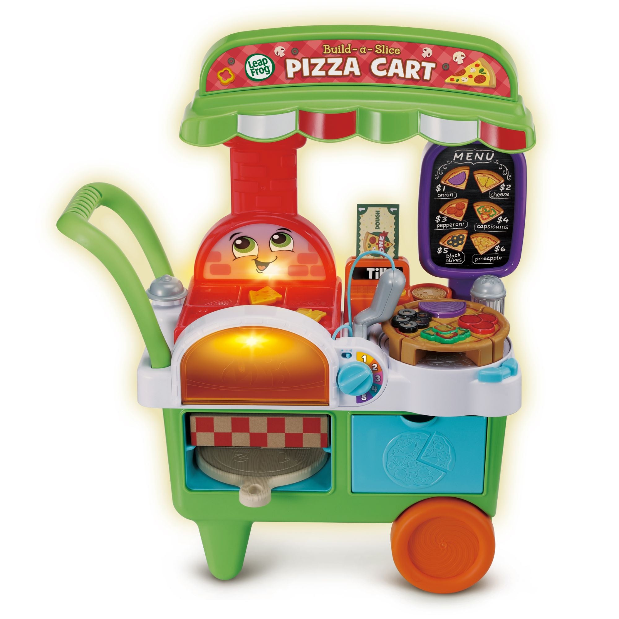 LeapFrog Interactive Build-A-Slice Pizza Cart for Kids Aged 3 - 6