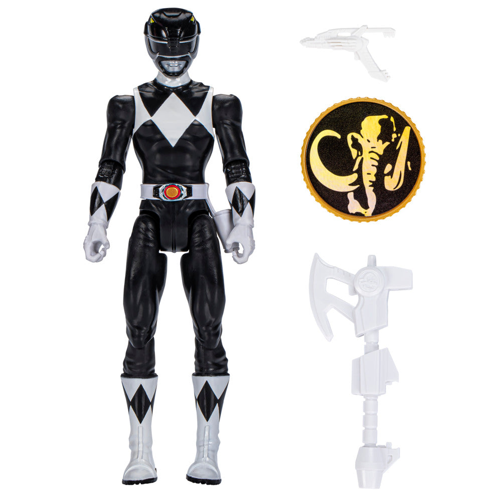 6-Inch Power Rangers Mighty Morphin Black Ranger Collectible Action Figure