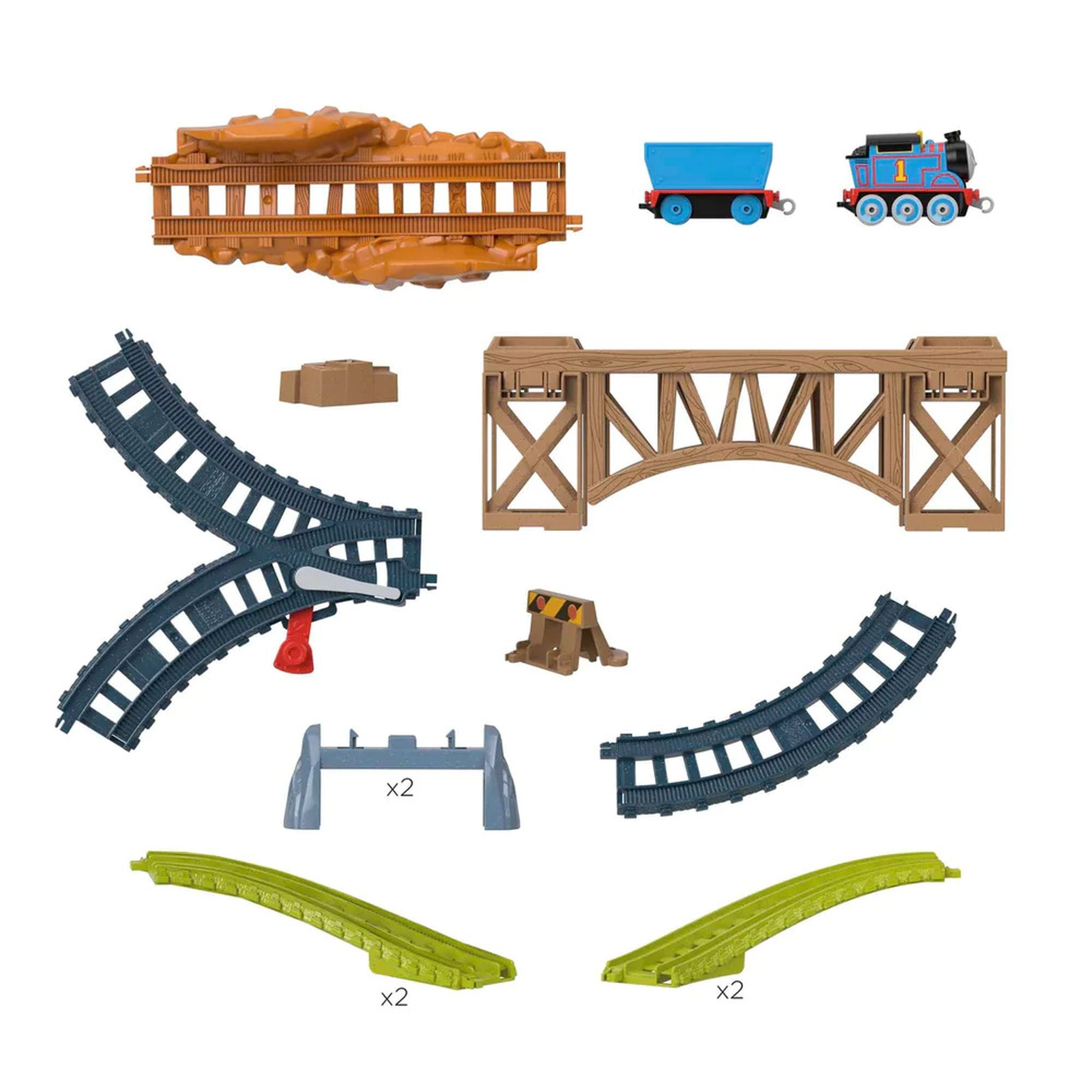 Fisher-Price Thomas & Friends Push Along Wooden Bridge Delivery Set - Great Deal for Preschool Train Play