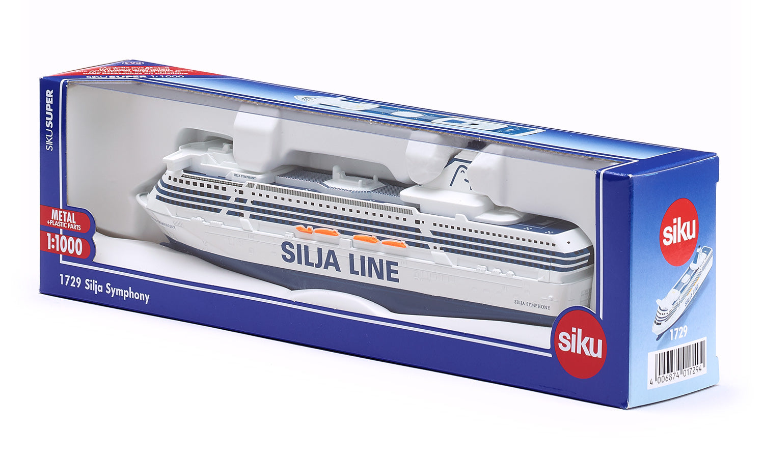 Siku 1729 1:1000 Scale Die-cast Silja Symphony Cruise Liner Model