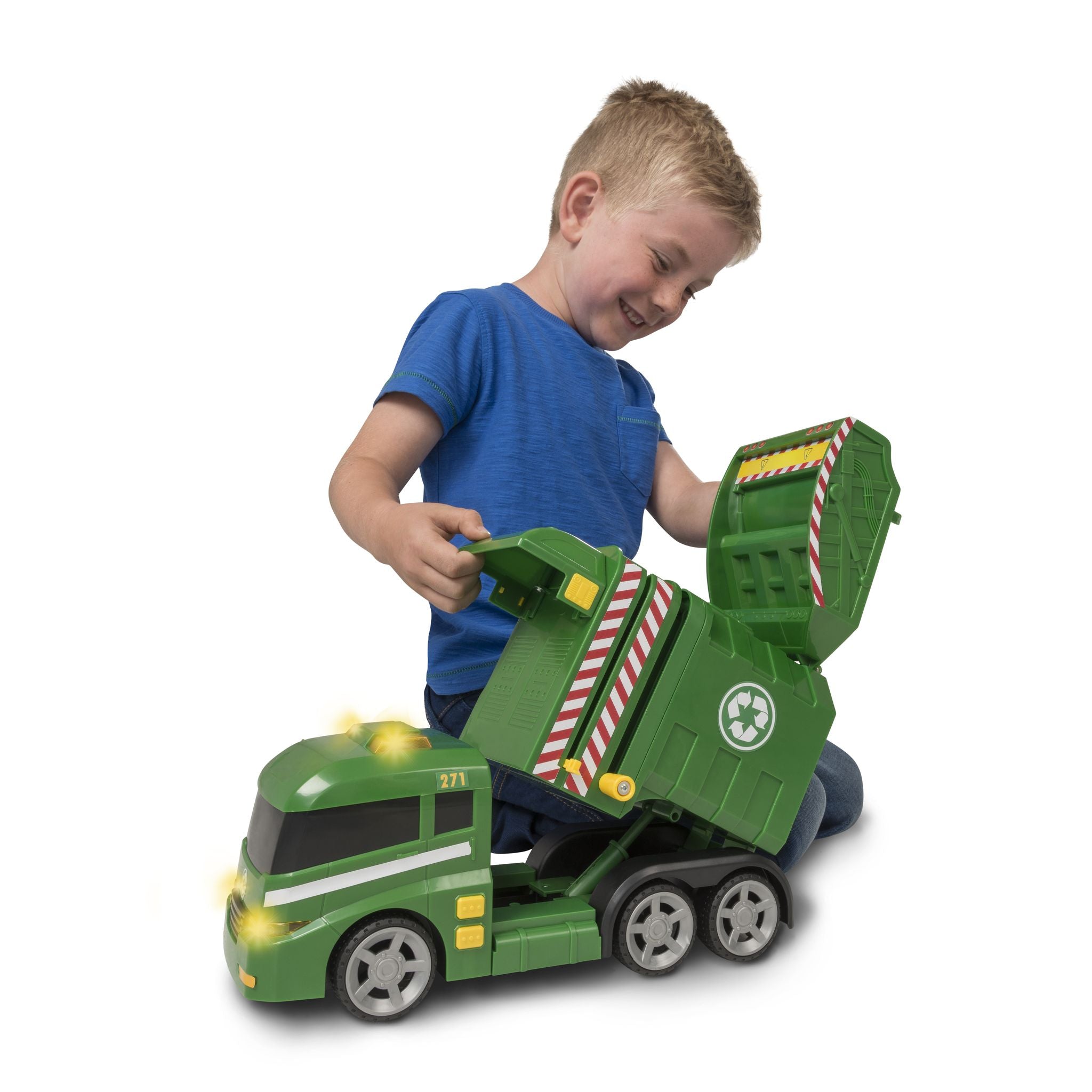 Teamsterz Extra - Large Garbage Truck with Realistic Lights and Sounds