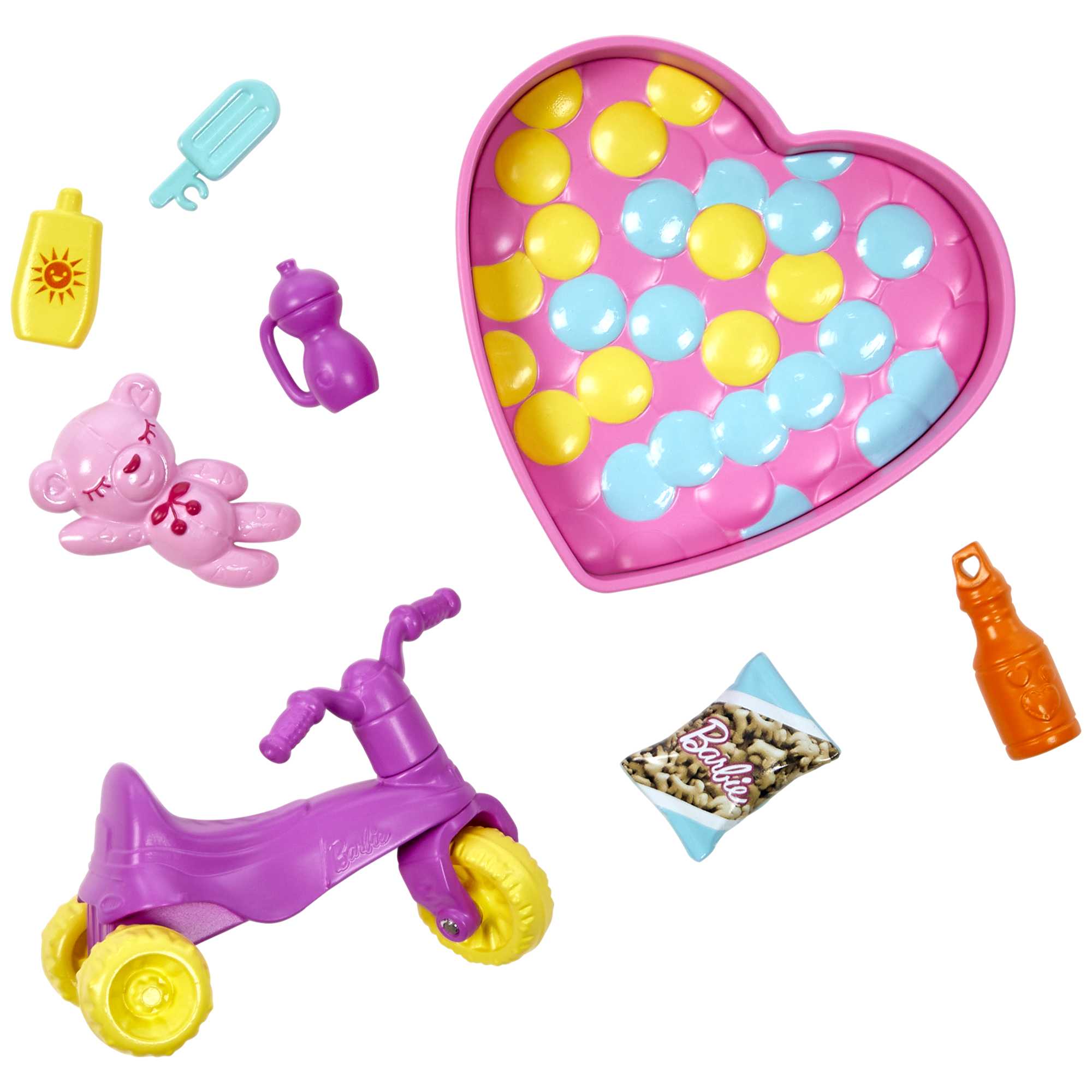 Hot! Barbie Skipper Babysitters Inc. Bounce House Playset