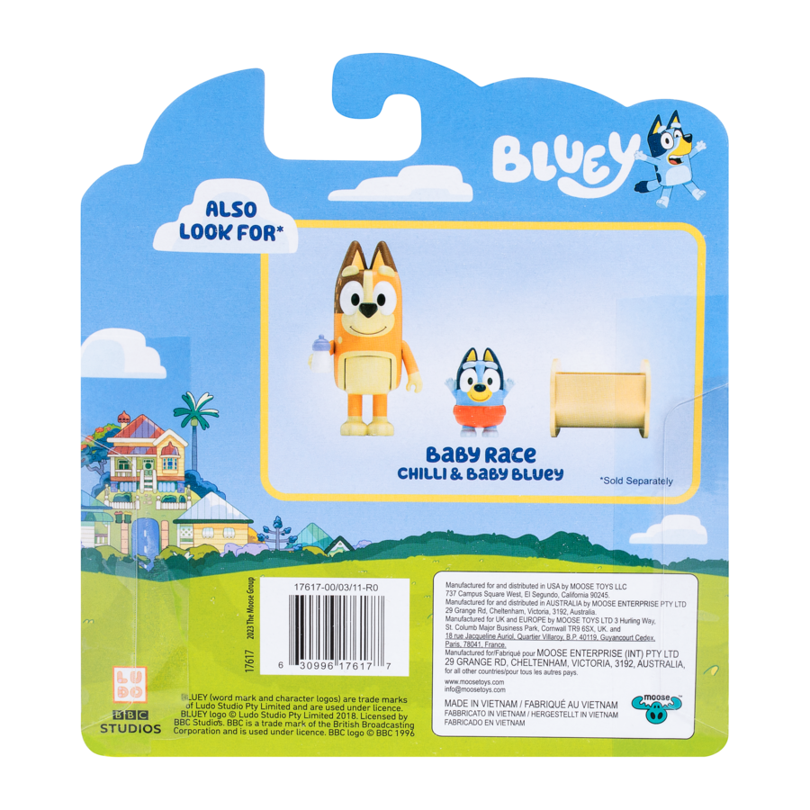 Hot! Bluey Season 10 2-Pack Figure - Baby Bluey & Chilli