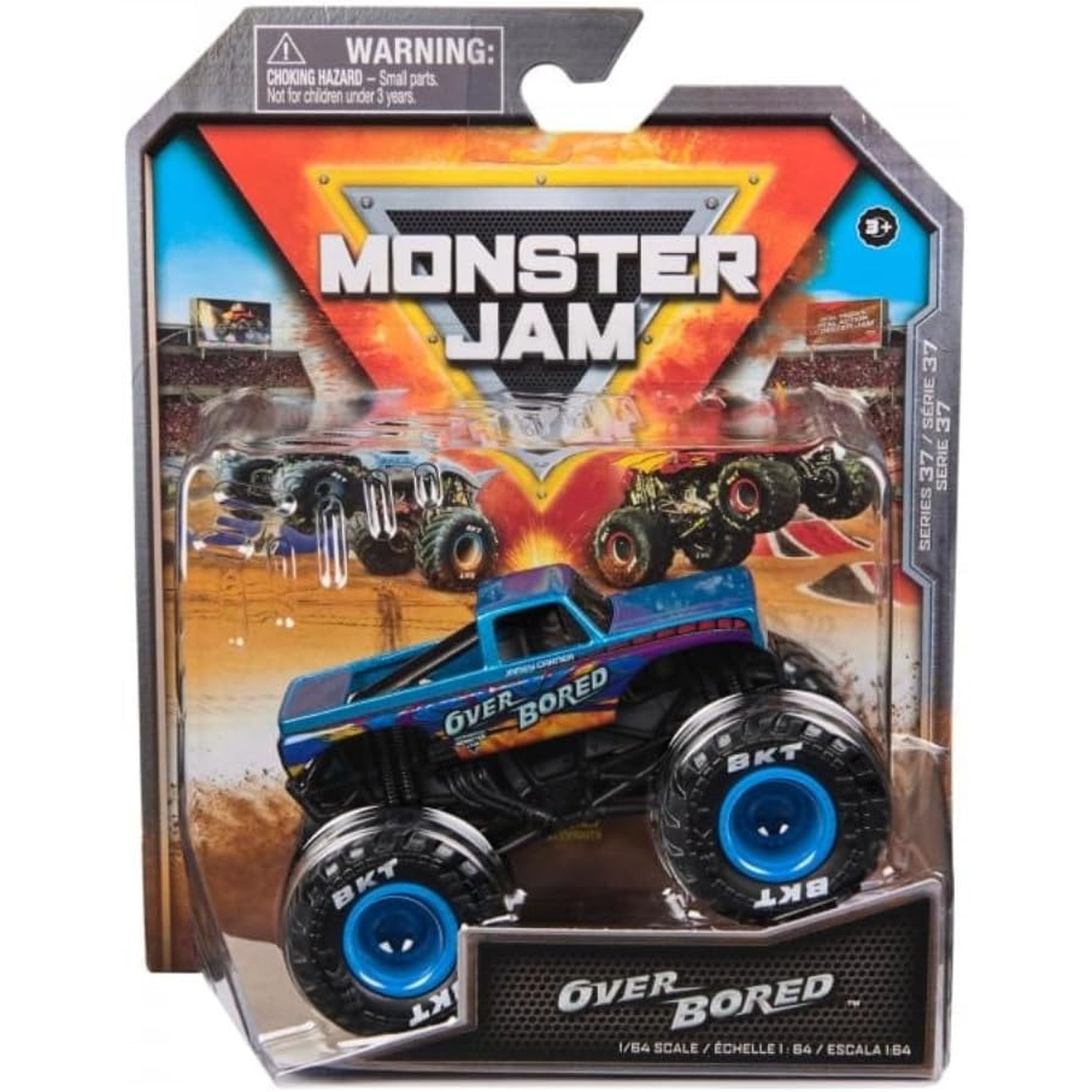 Hot Deal! Monster Jam 1:64 Scale Die - Cast Monster Truck Series 37 Over Bored