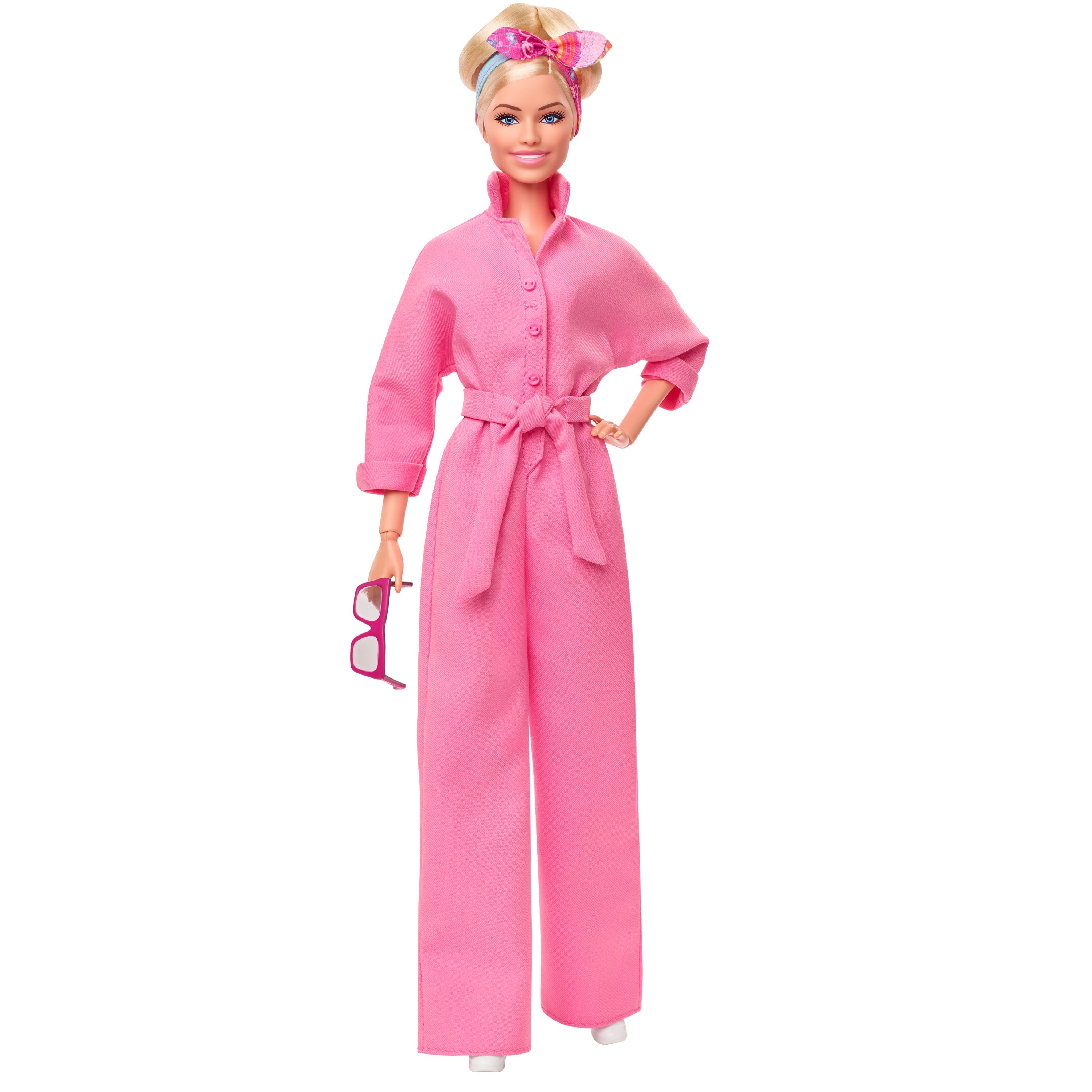 Hot! Collectible Barbie Doll Inspired by Margot Robbie in Barbie The Movie in Pink Boiler Suit