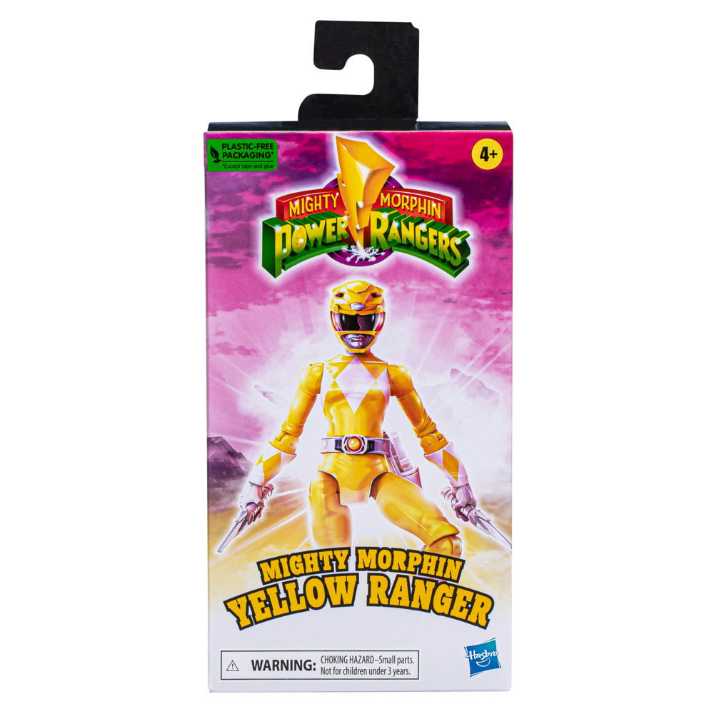 Hot! 6-Inch Power Rangers Mighty Morphin Yellow Ranger Action Figure