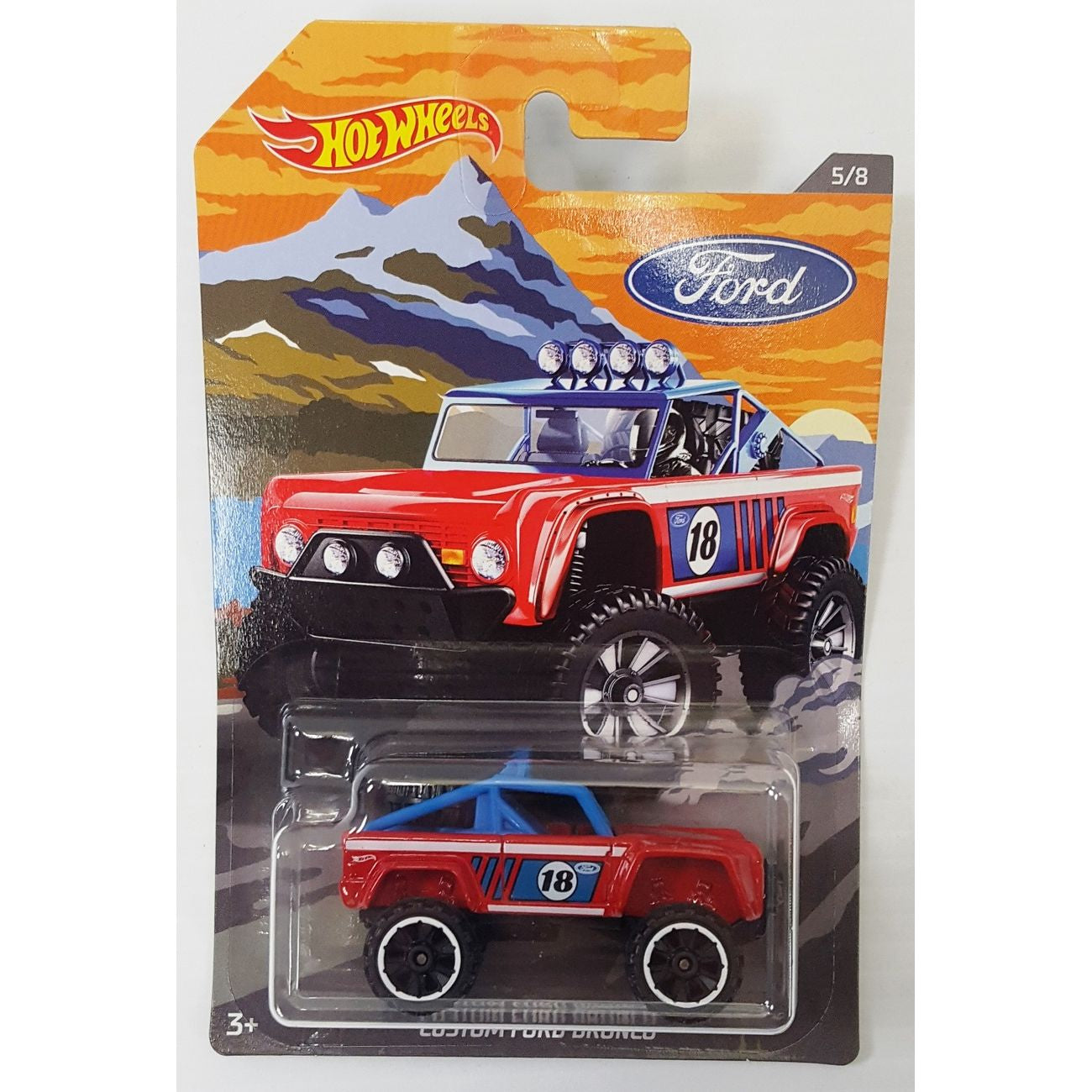 Hot Wheels Collectible Custom Ford Bronco 5/8 Truck - Part of Ford Trucks Series