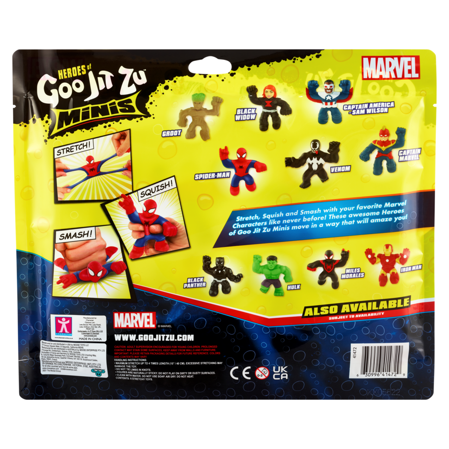 Hot Deal! Marvel S5 Heroes Of Goo Jit Zu Mini Figures Mega 6 - Pack