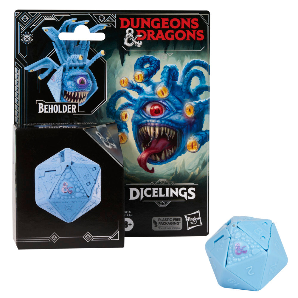 Hot! Dungeons & Dragons Dicelings Blue Beholder Transforming Action Figure