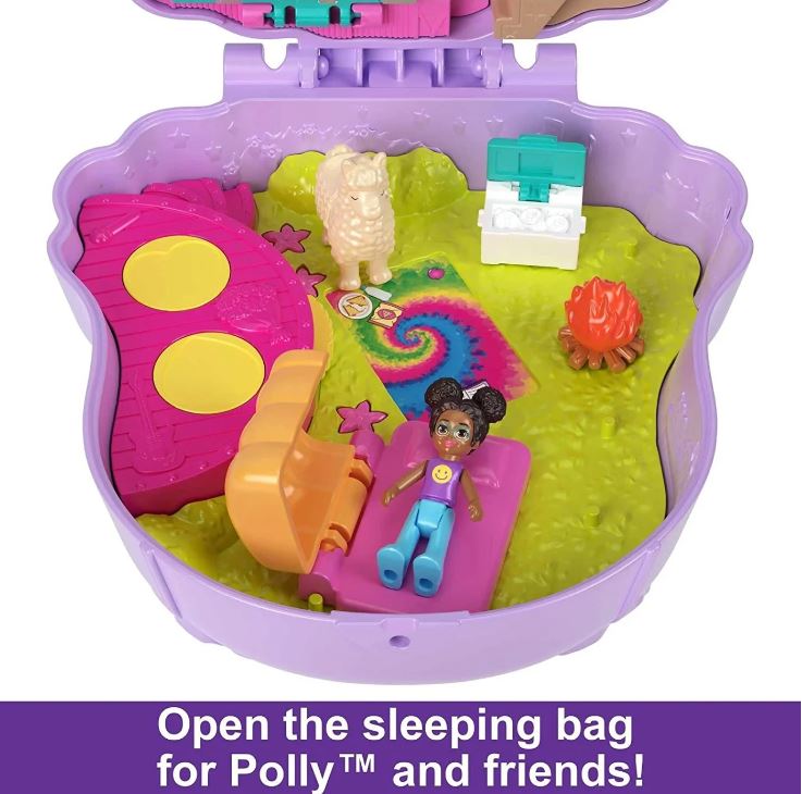 Adorable Polly Pocket Llama Compact for Camp Adventure Fun