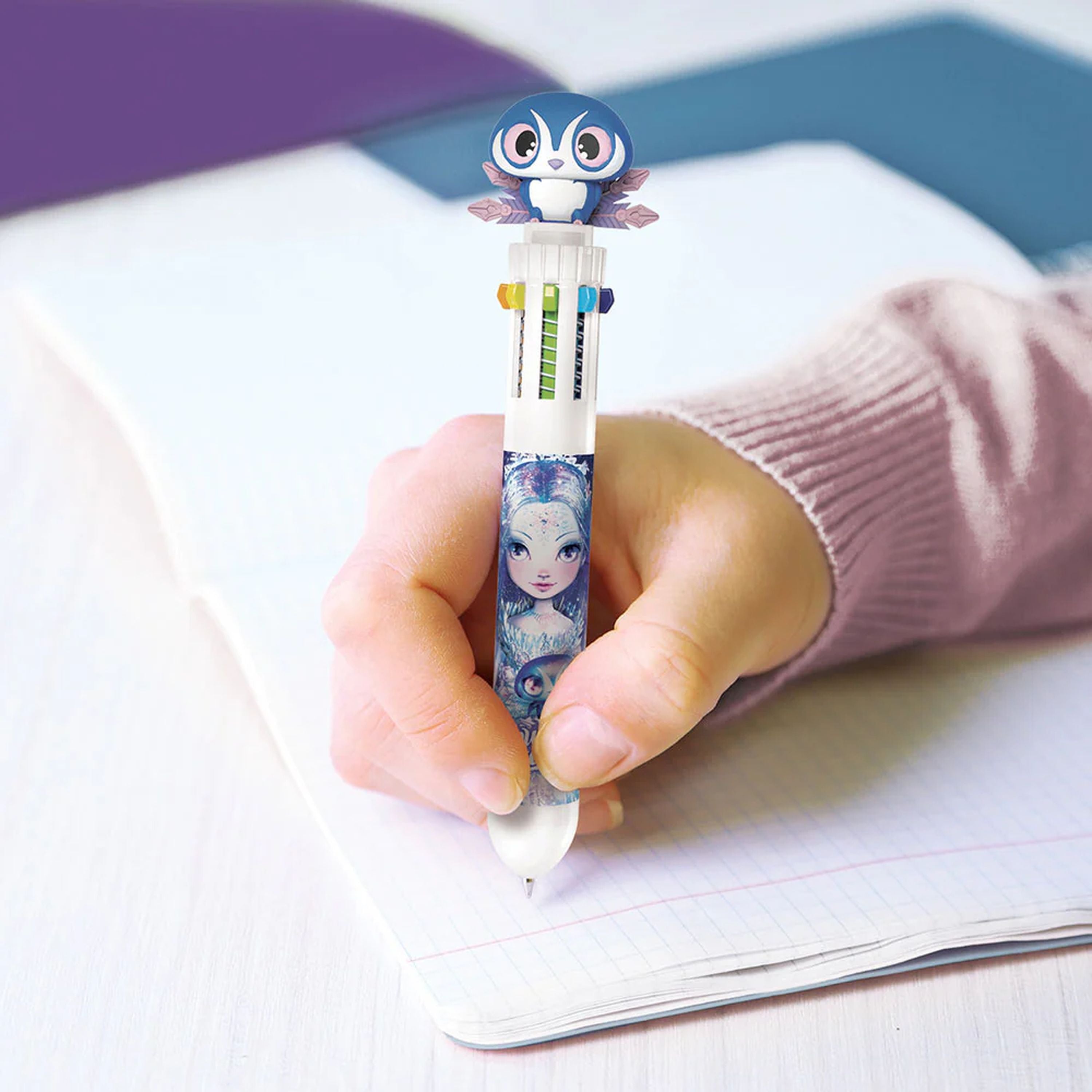 Amazing 10 - Colour Assorted Styles Nebulous Stars Ballpoint Pens, Great Value!
