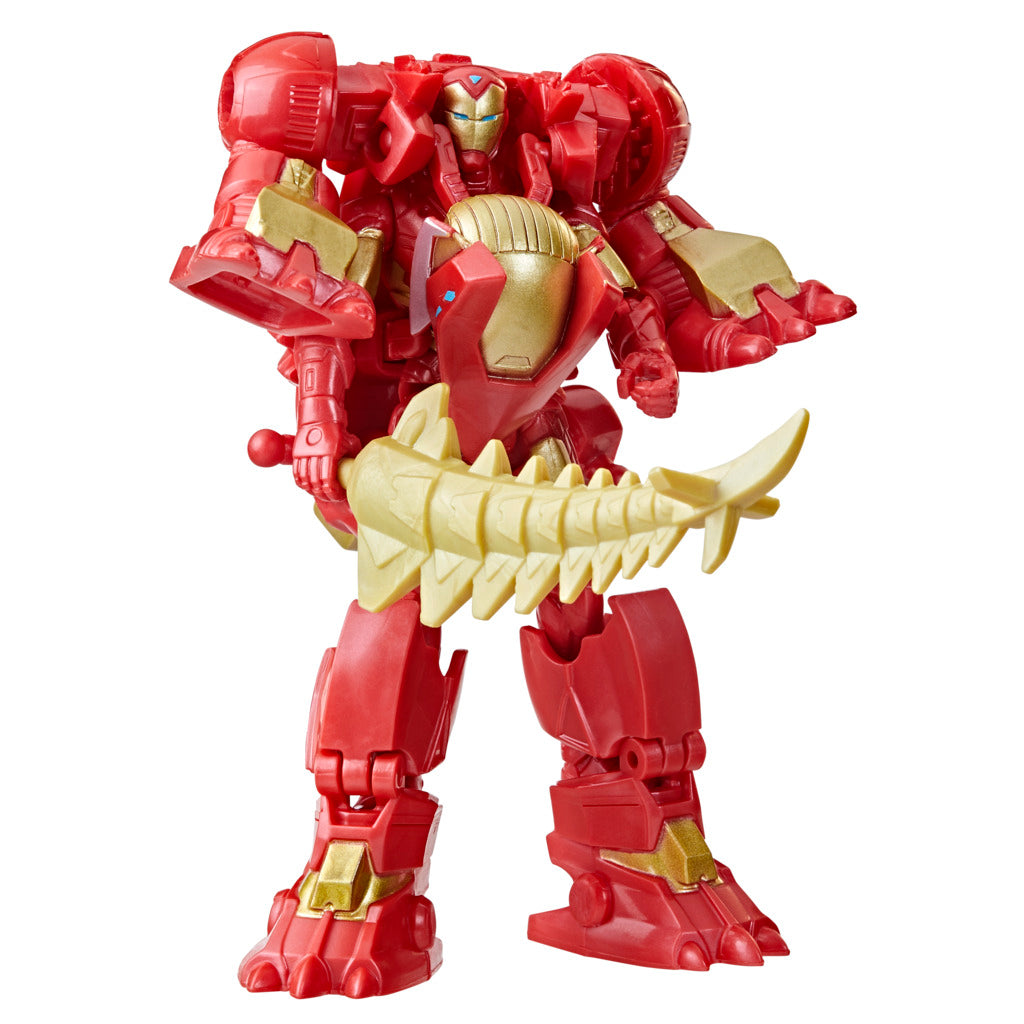Marvel Mech Strike: Iron Man with Transformable Iron Stomper Mechasaurs Toy