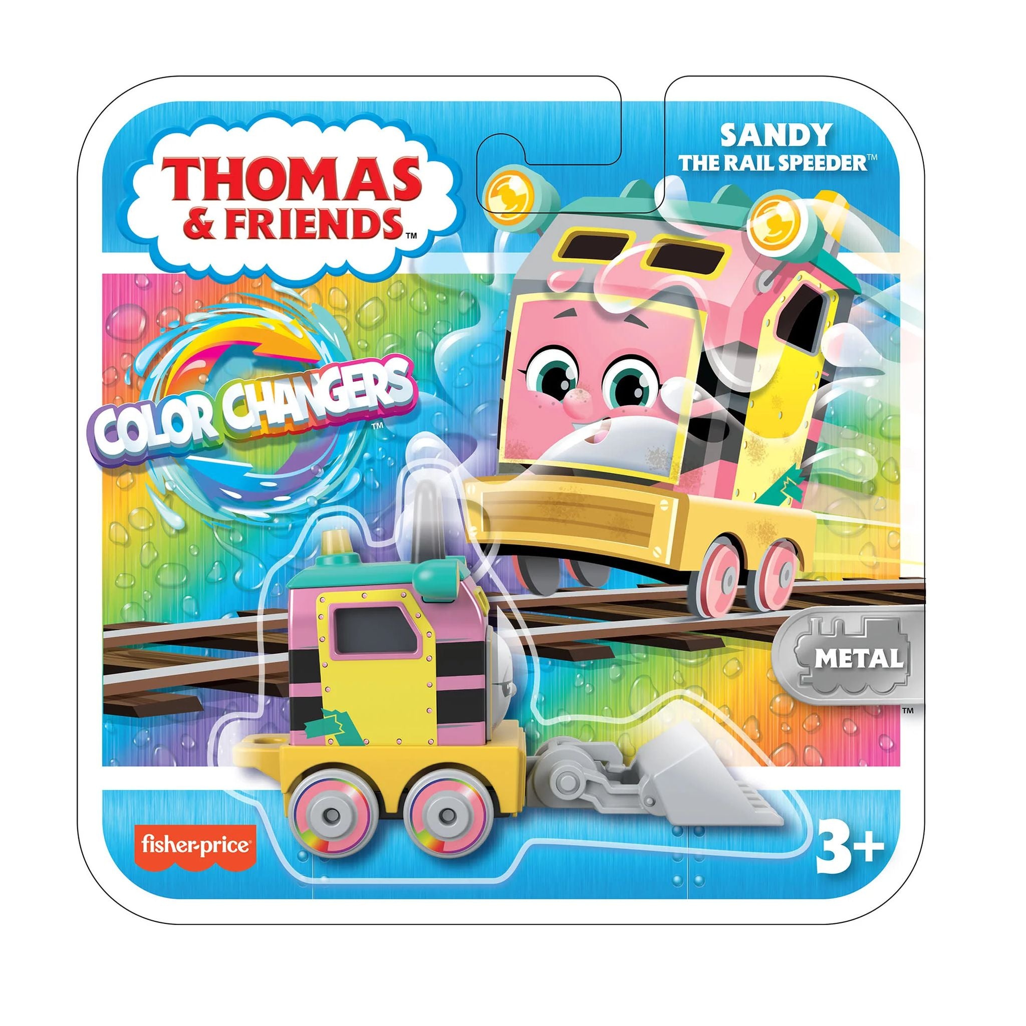 Hot Deal! Fisher Price Thomas And Friends Color - Changing Die - Cast Sandy Toy Car for Preschoolers