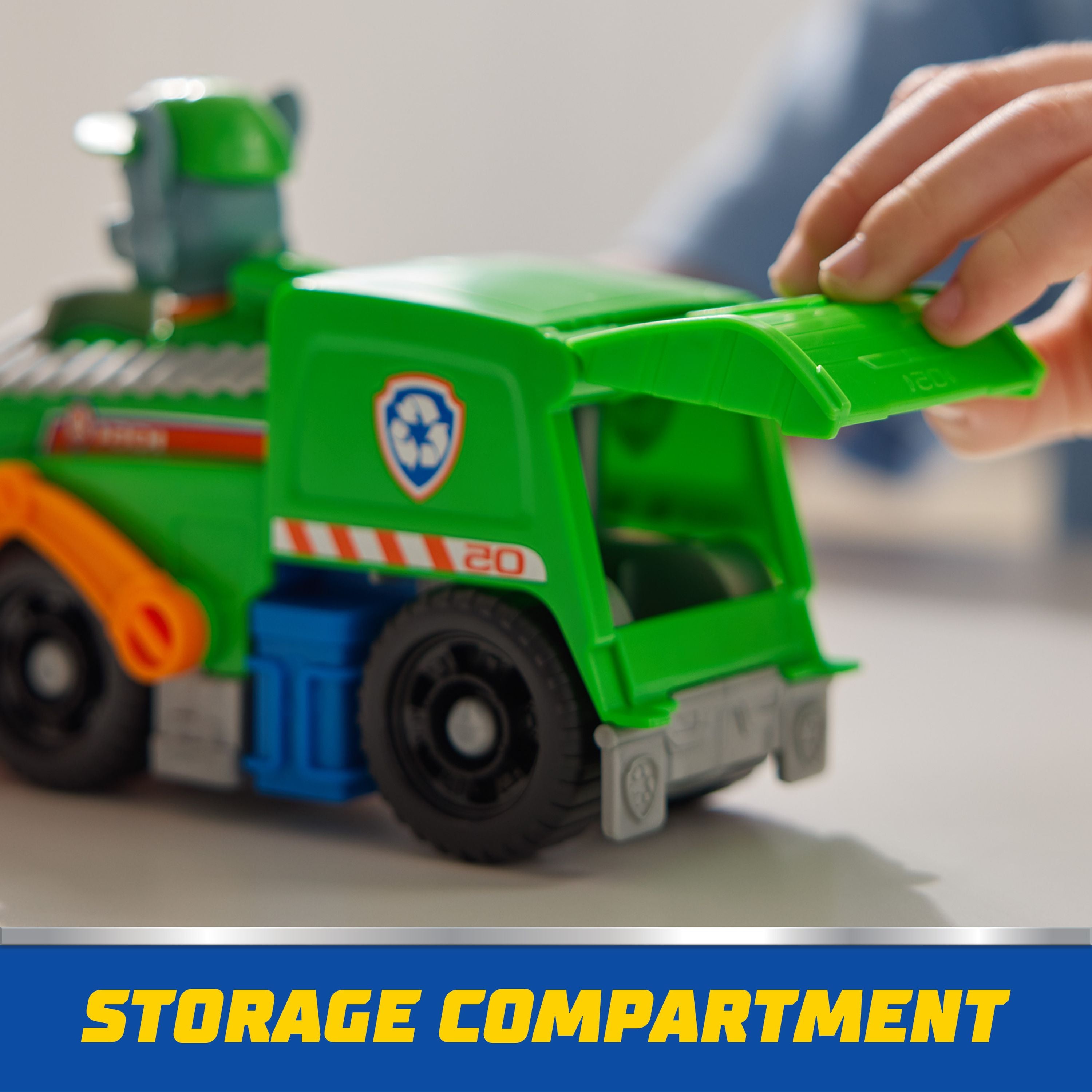 Eco-Friendly PAW Patrol Rocky's Basic Rescue Trash Truck Toy