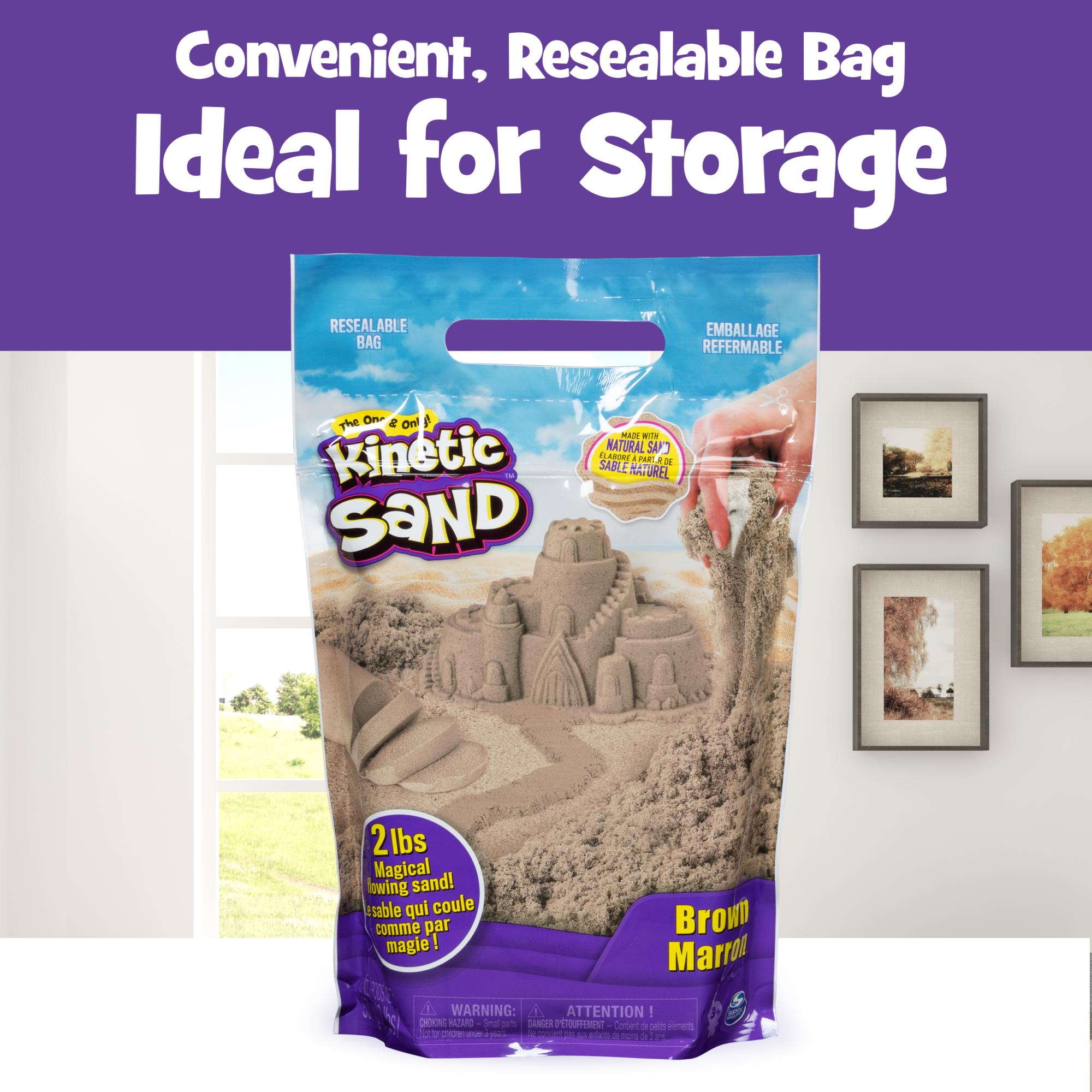 Brown Original Kinetic Sand - Moldable & Fun!