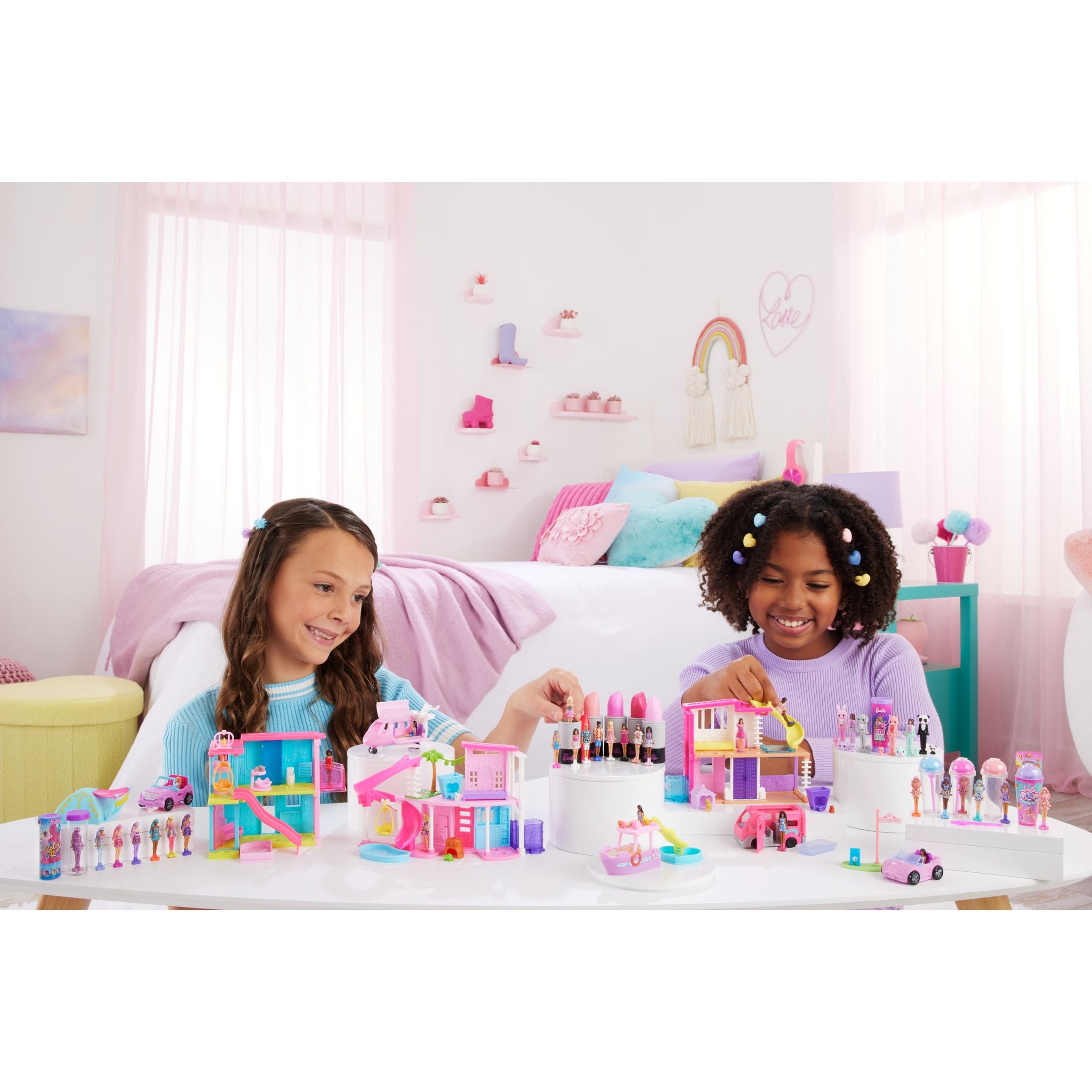 Hot Sale! Mini Barbie Dreamplane in Barbieland with Color - Changing Feature
