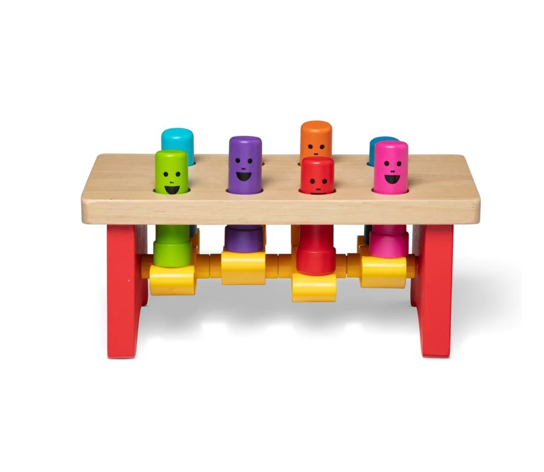 Melissa & Doug Deluxe Pounding Bench Toy - Ideal Gift for Toddlers Aged 2+