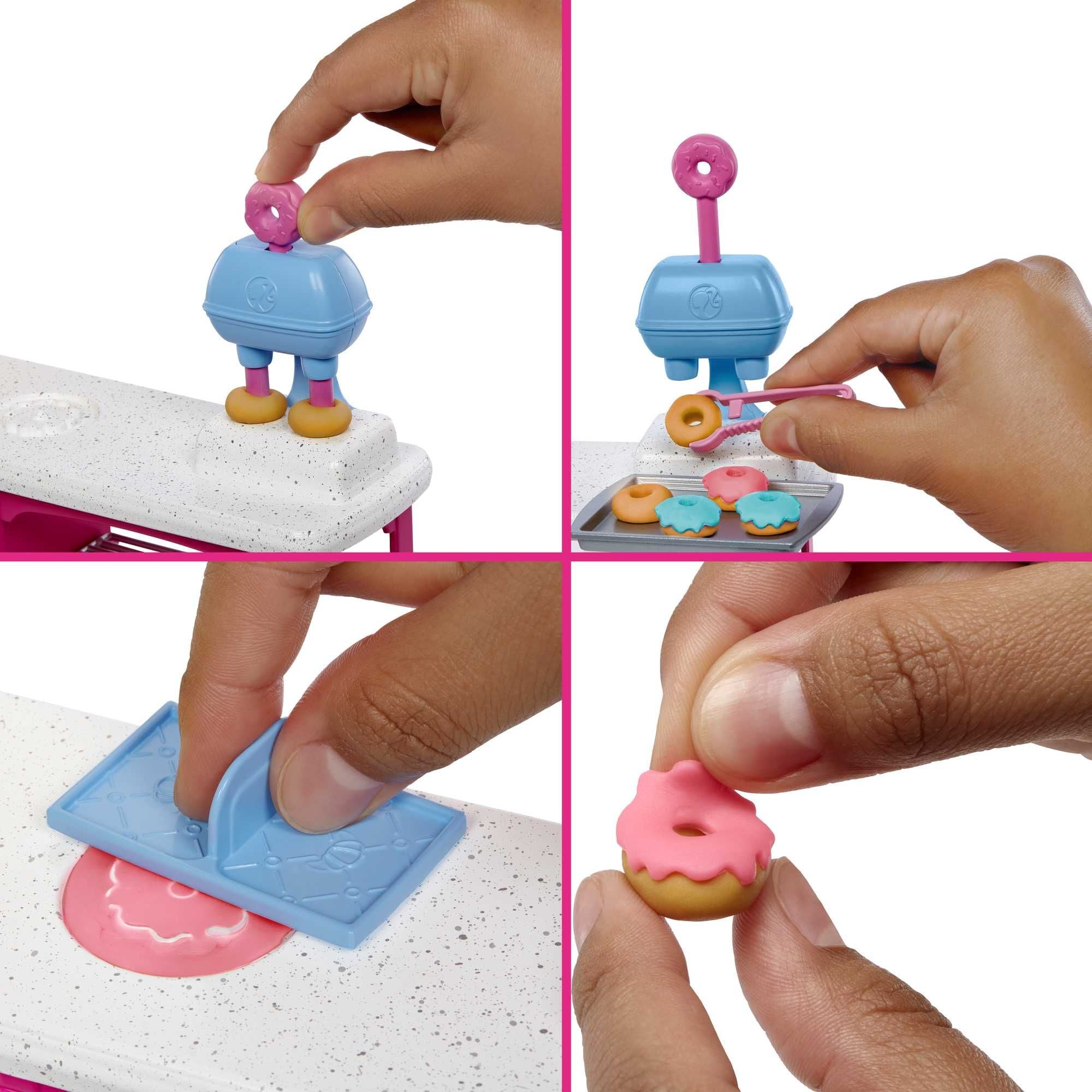 Barbie It Takes Two Cafe Playset with 18 Pieces for Creative Kids
