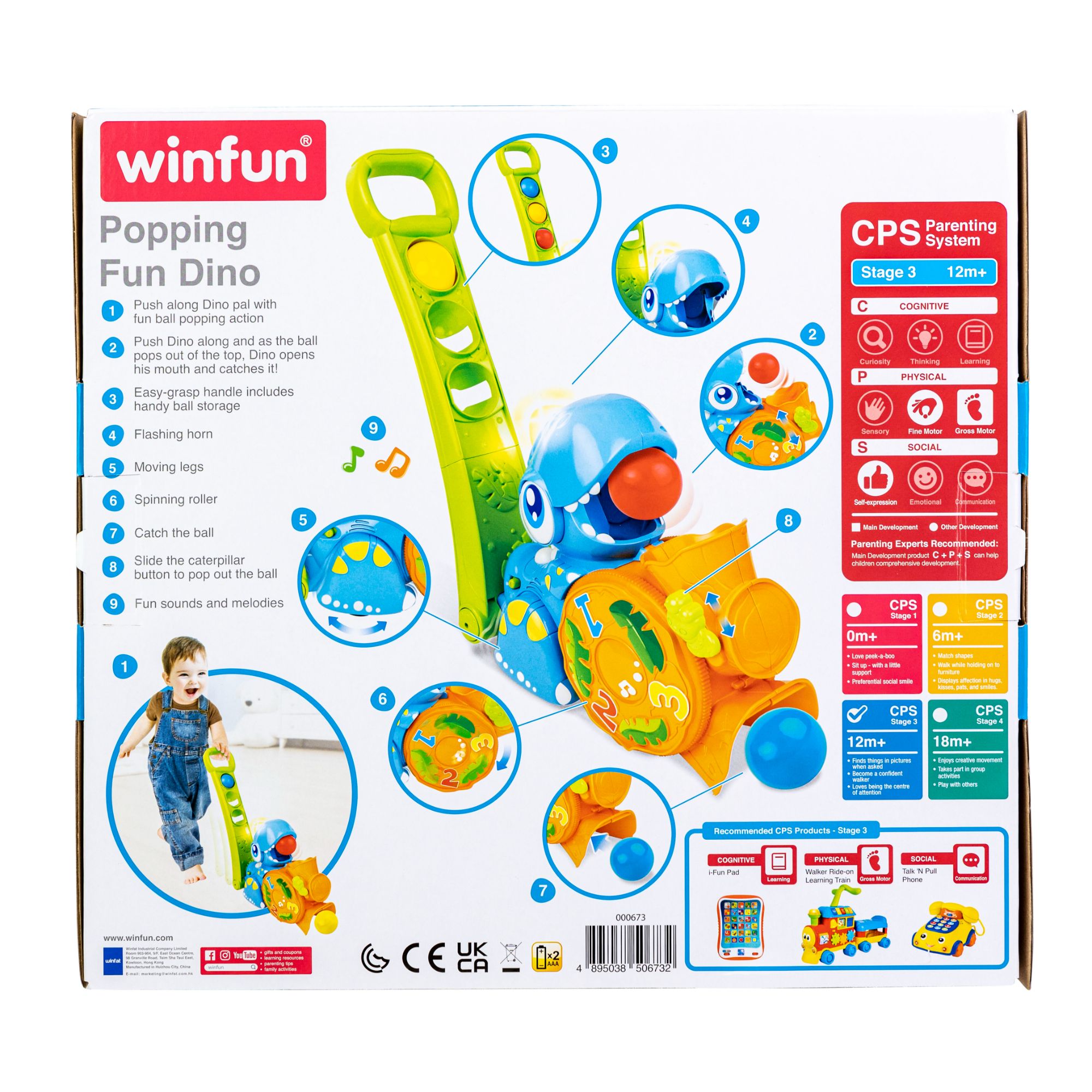 Hot Sale: Winfun Dino Toy with Exciting Ball Popping Fun
